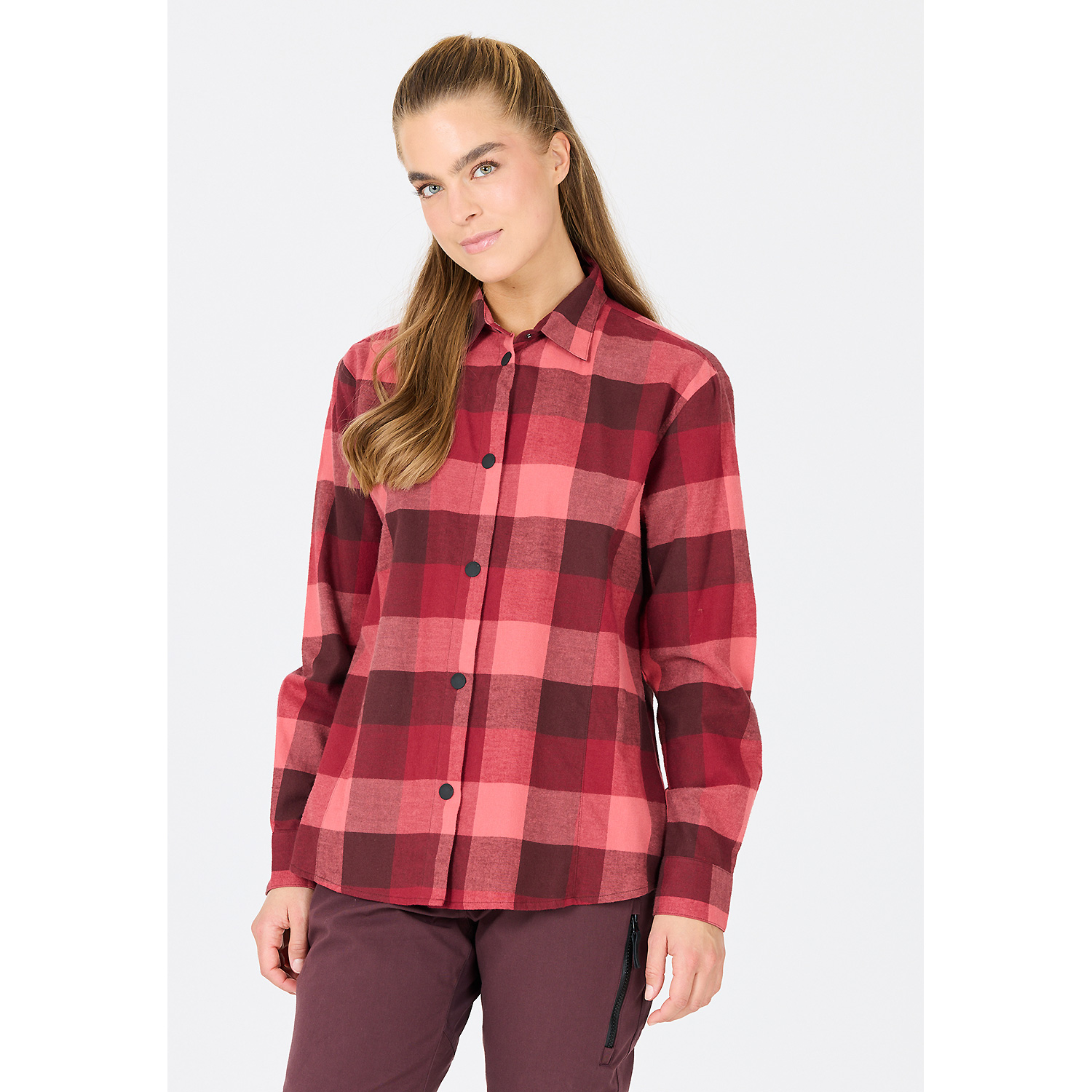 Damen Whistler Rot Riglet W Chequered Shirt 4244 50 Hemd
