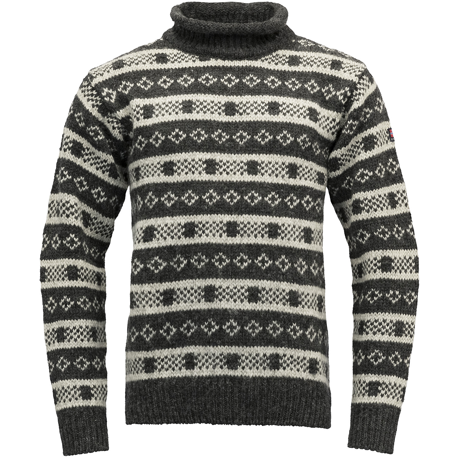 Unisex Devold Anthrazit ALNES WOOL ROLL NECK 900A XL Pullover