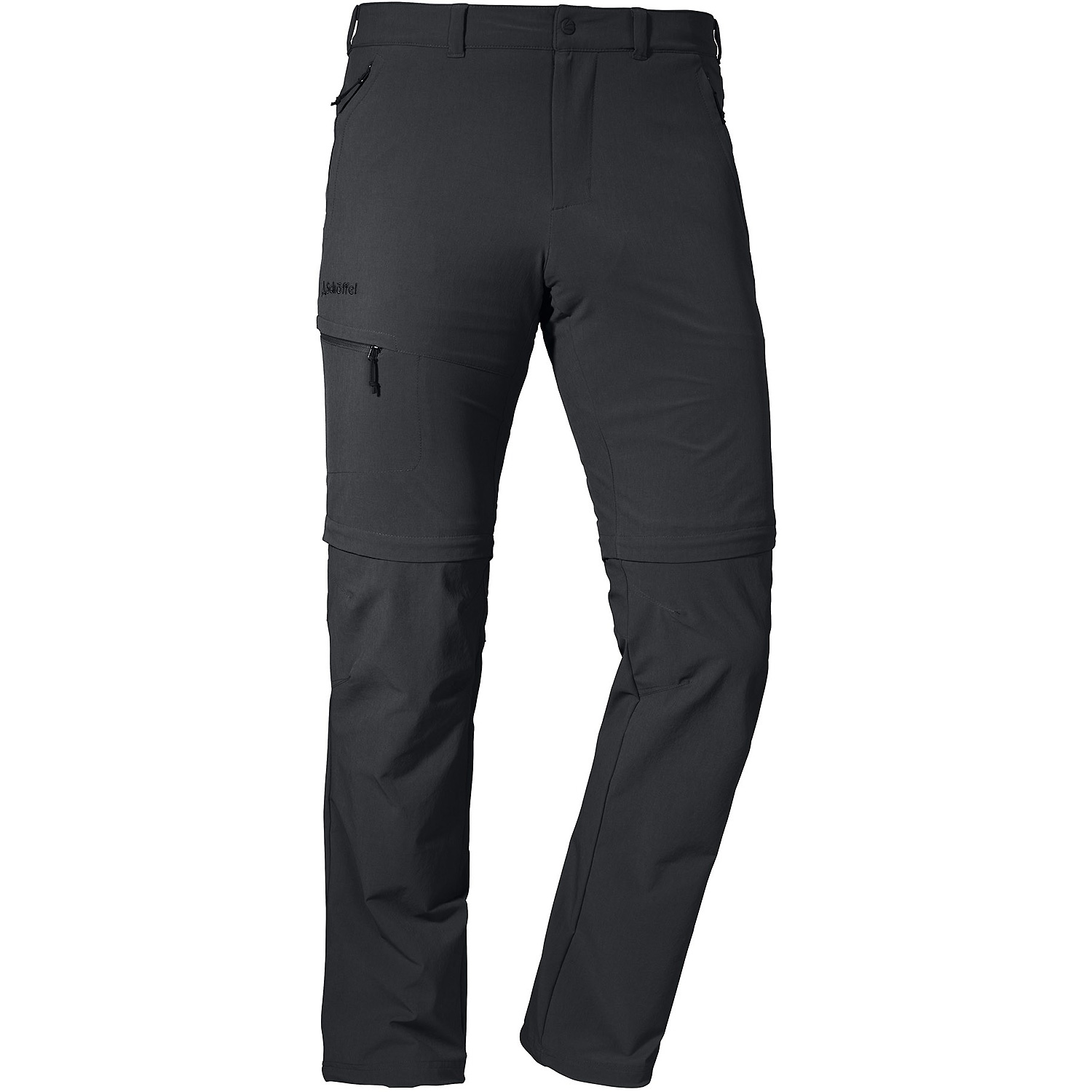 Herren Schöffel Schwarz Pants Koper1 Zip Off Hose