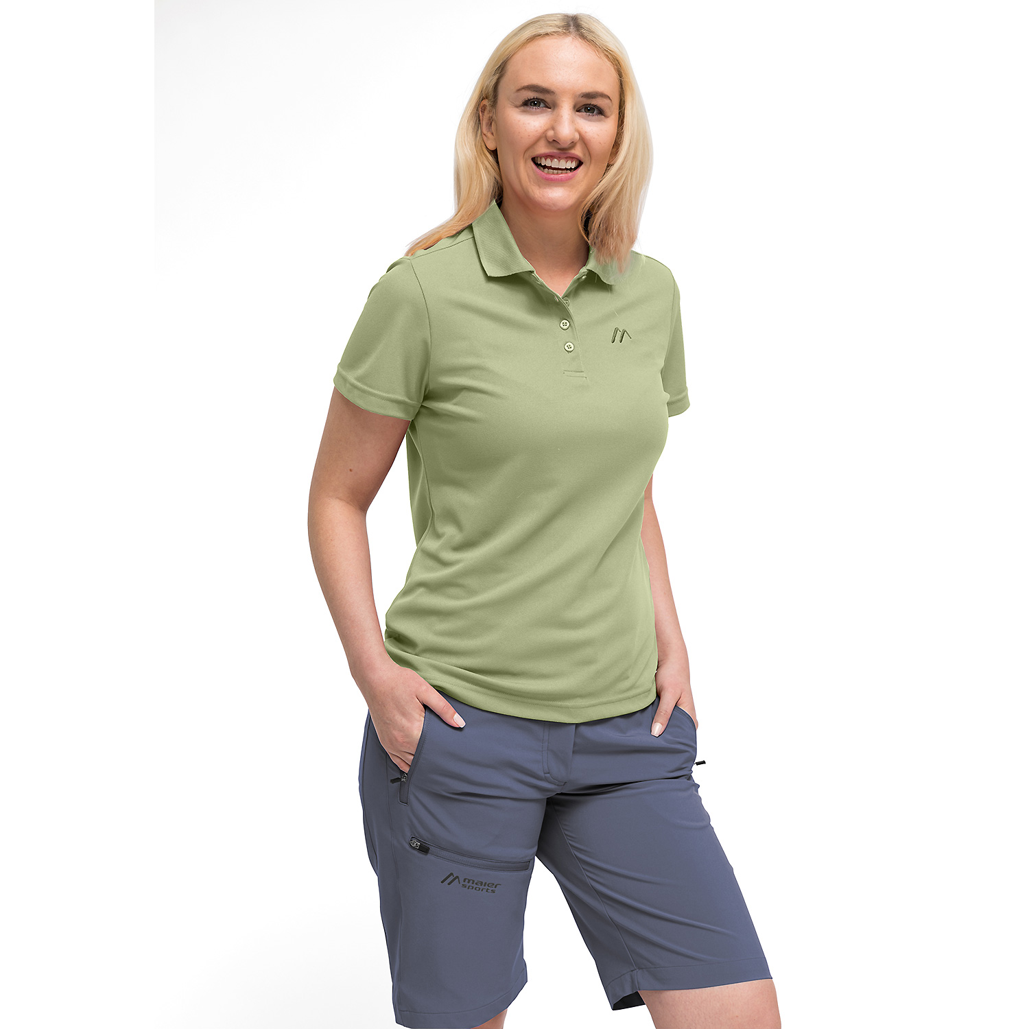 Damen Maier Sports Grün Ulrike M20398 44 Polo