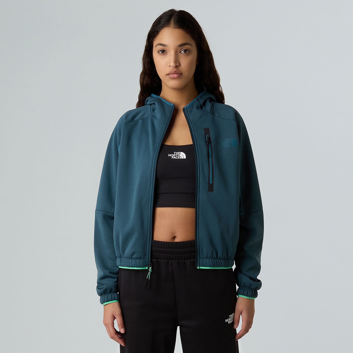 Damen The North Face Tannengrün W MOUNTAIN ATHLETICS FLEECE FULL ZIP JAC DOK XL Sweatshirt