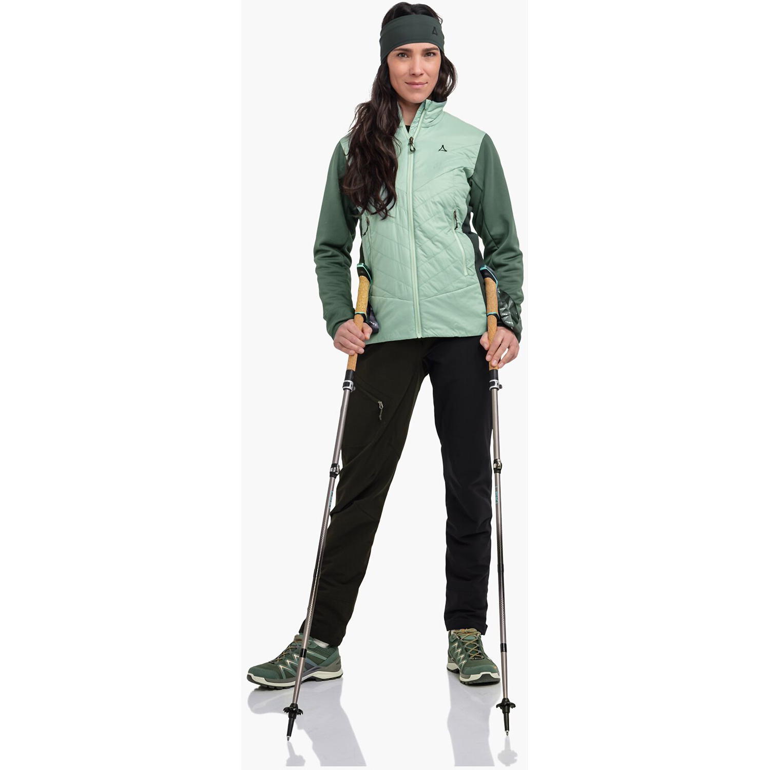 Damen Schöffel Tannengrün Hybrid Jk Style Cascata WMS 6305 46 Unterjacke
