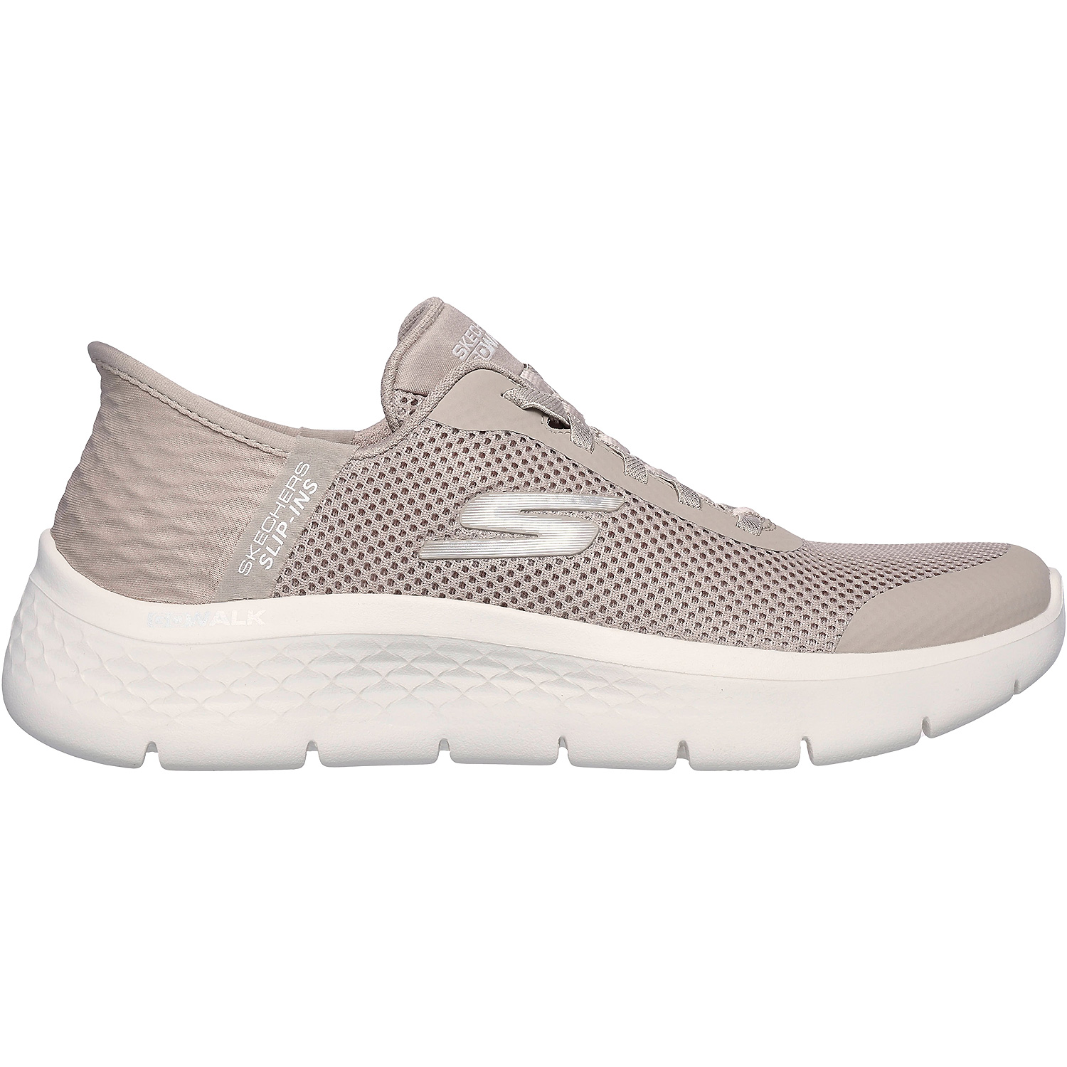 Damen Skechers Grau SLIP-INS ATHLETIC MESH BUNGEE TPE 40 Slipper