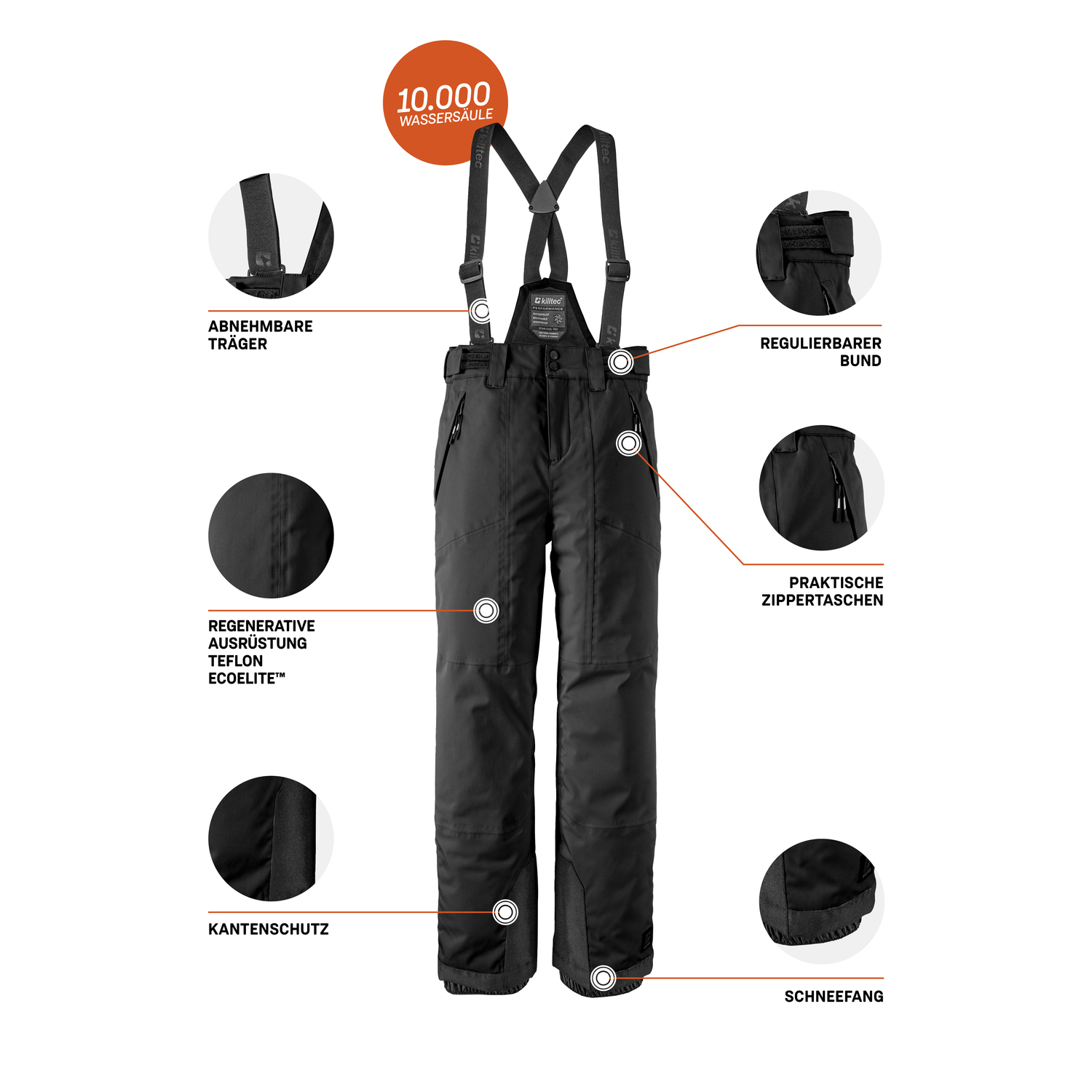 Mädchen Kinder killtec Schwarz