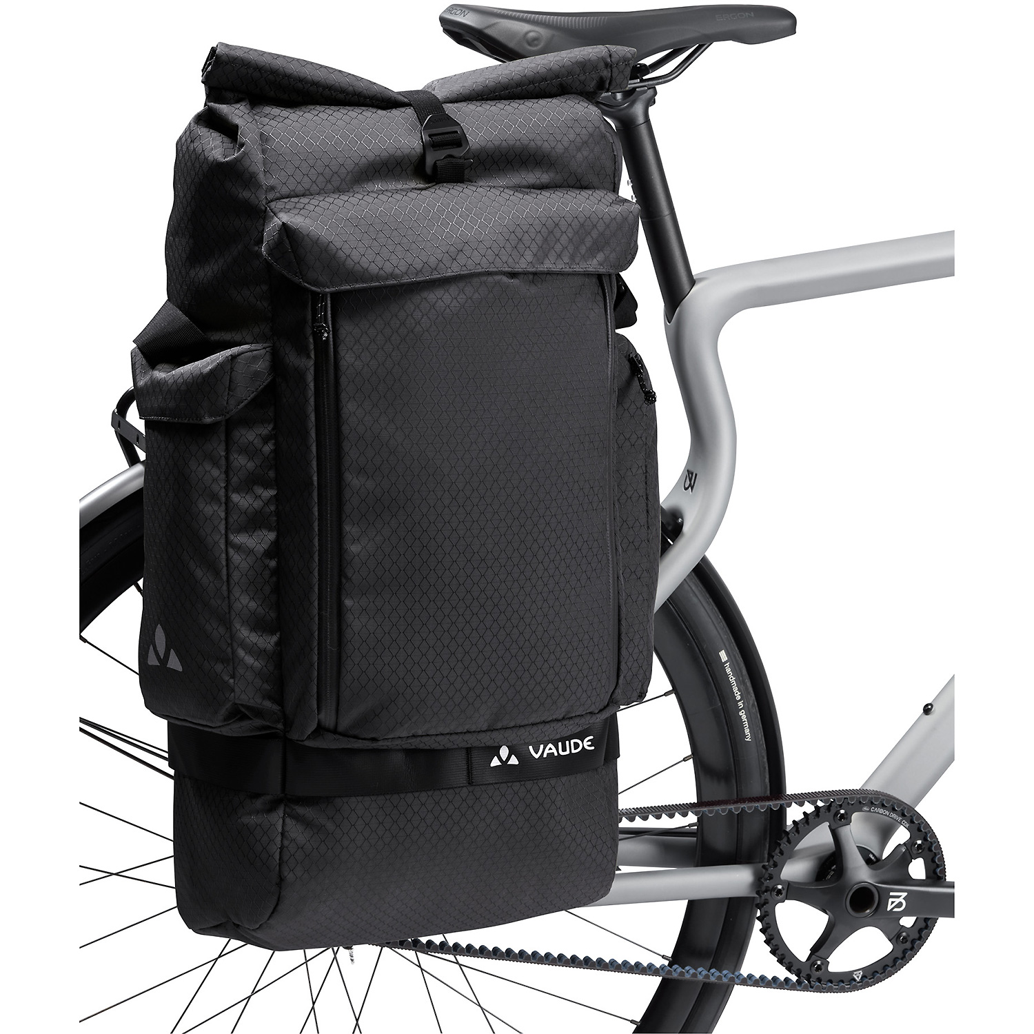 Unisex VauDe Schwarz Cyclist Back SIngle 010 - Fahrradtasche
