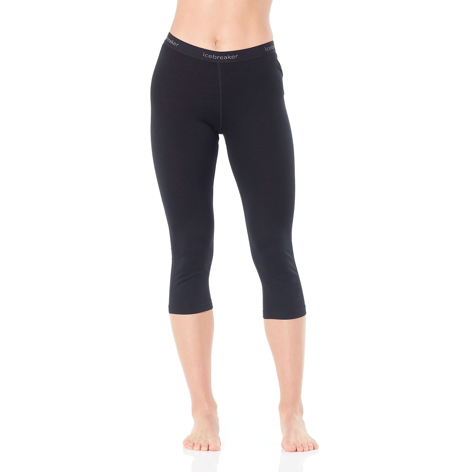 Damen Icebreaker Schwarz Women 200 Oasis 3/4 Leggings 001 XS Unterhose