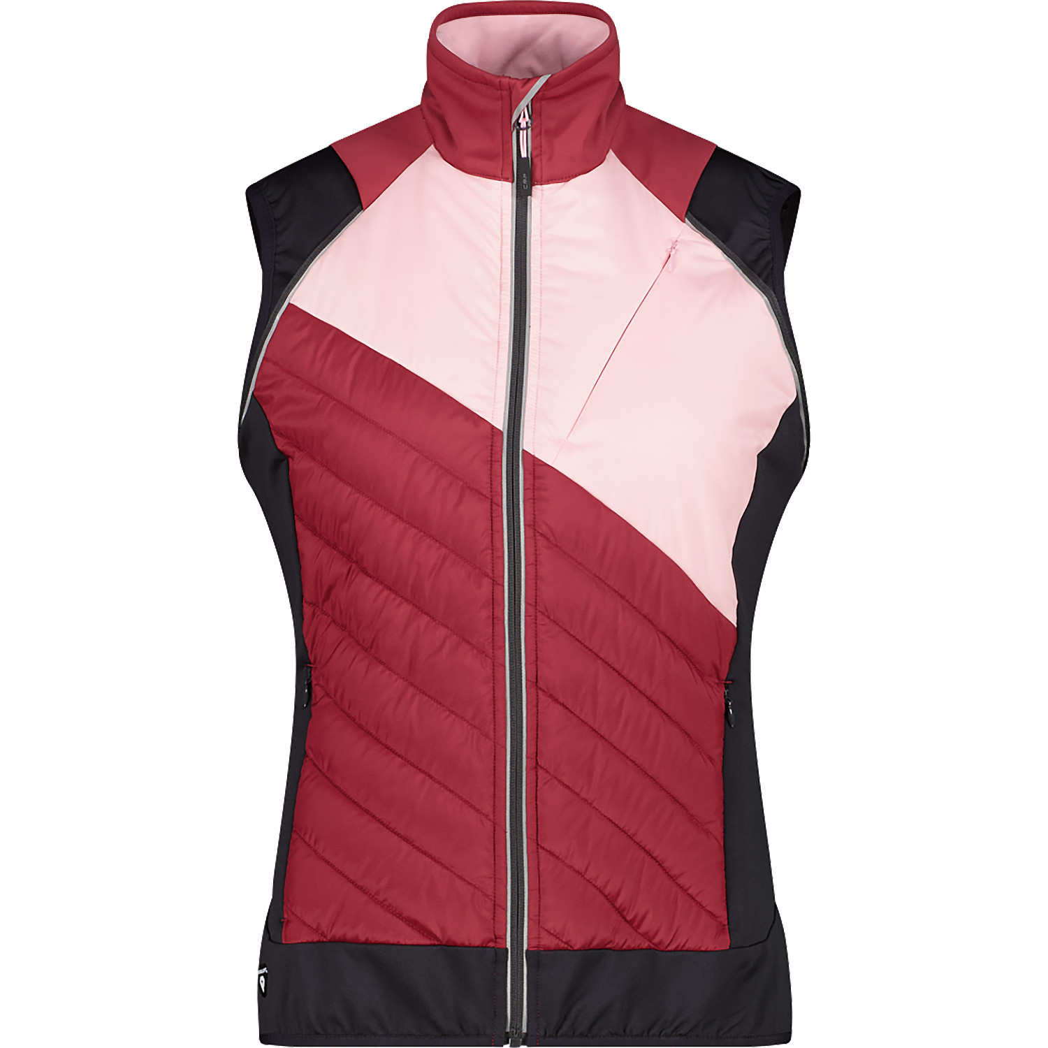 Damen CMP Pink WOMAN JACKET WITH DETACHABLE SLEEVES B709 36 Funktionsjacke