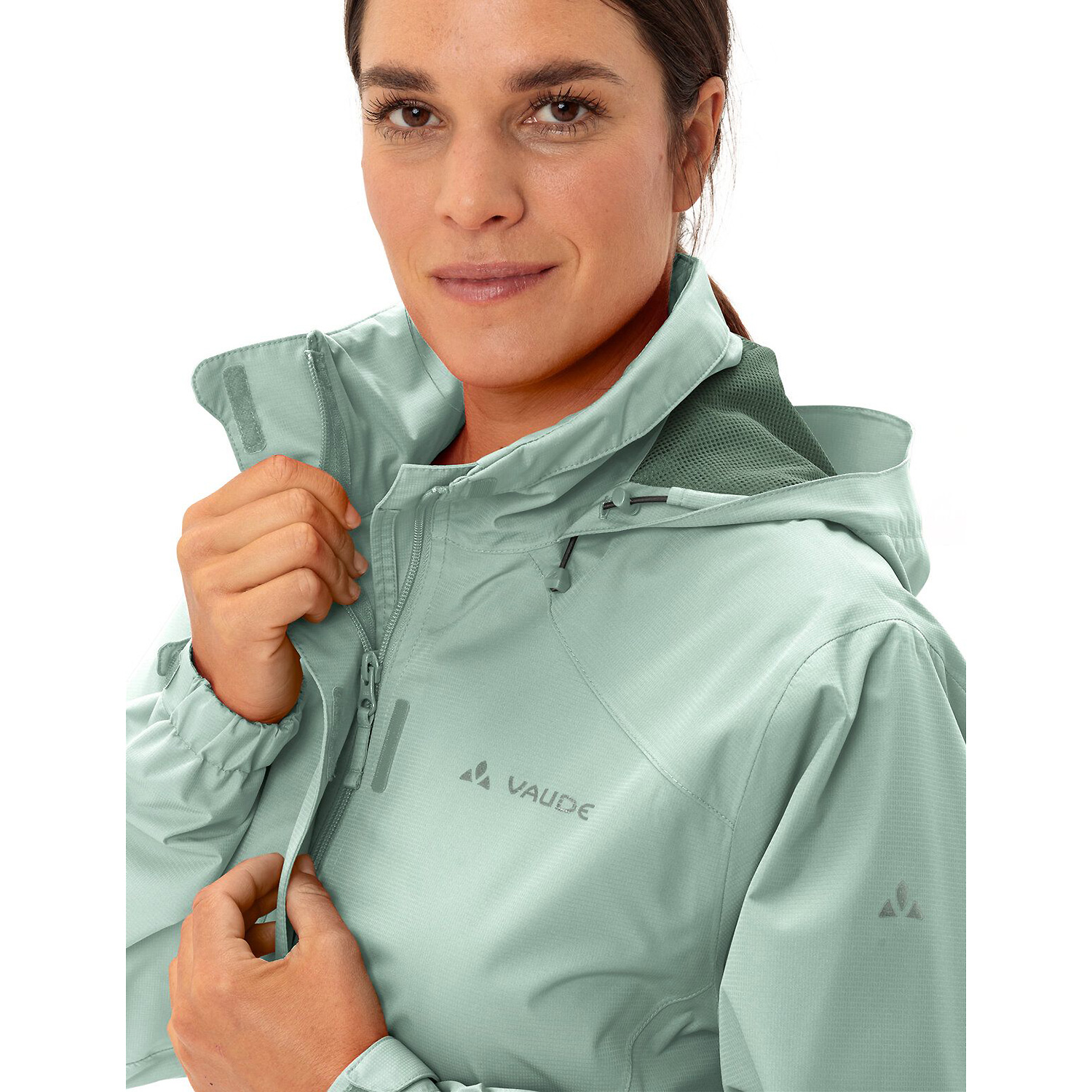 Damen VauDe Hellblau Wo Escape Bike Light Jacket Funktionsjacke