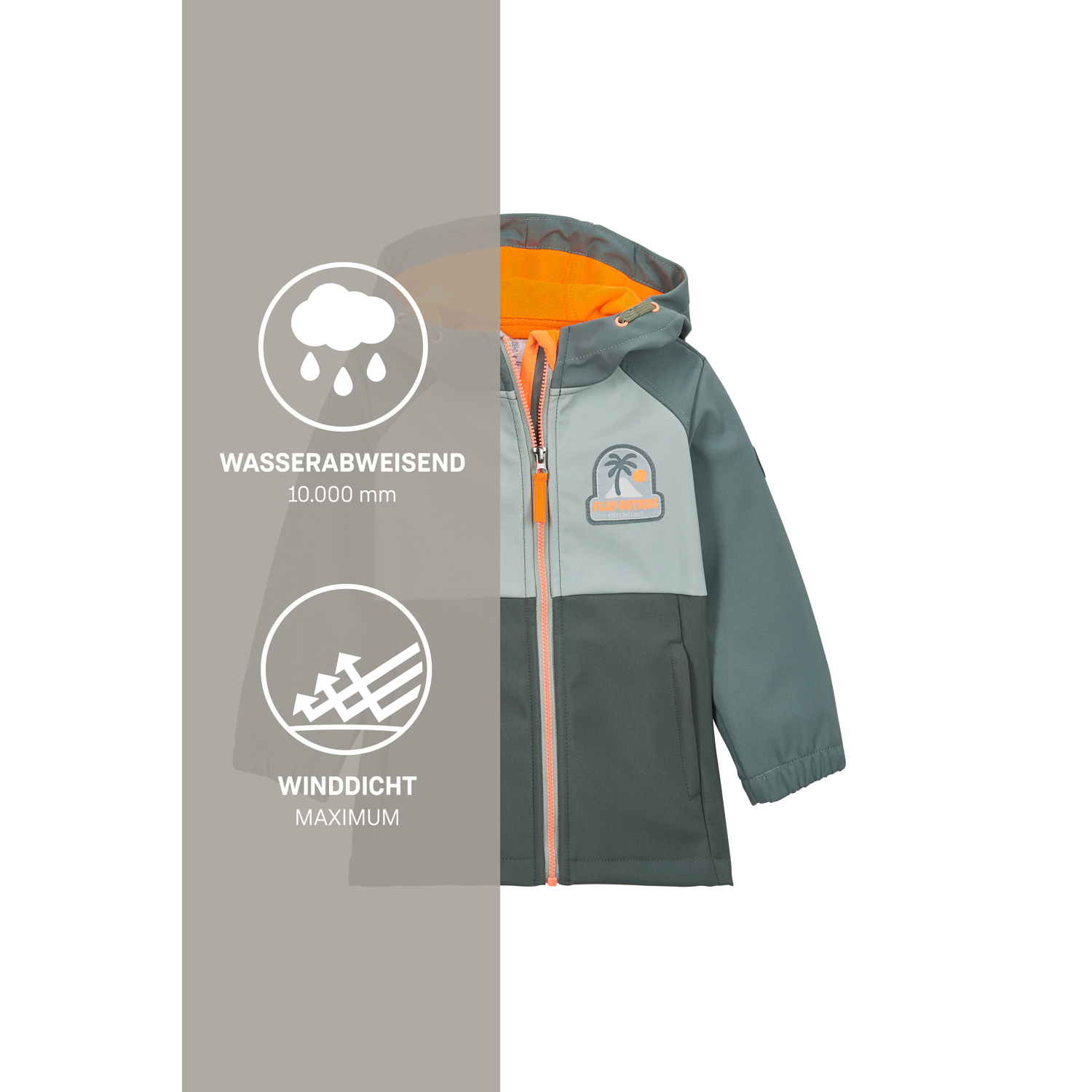 Minis first instinct by killtec Grün FIOS 4 MNS SFTSHLL JCKT Funktionsjacke