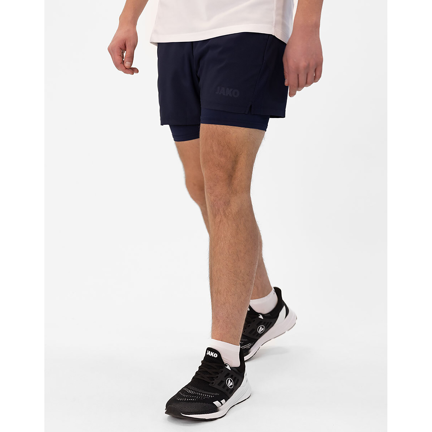 Herren Jako Marine 2-in-1 Short Power Tight