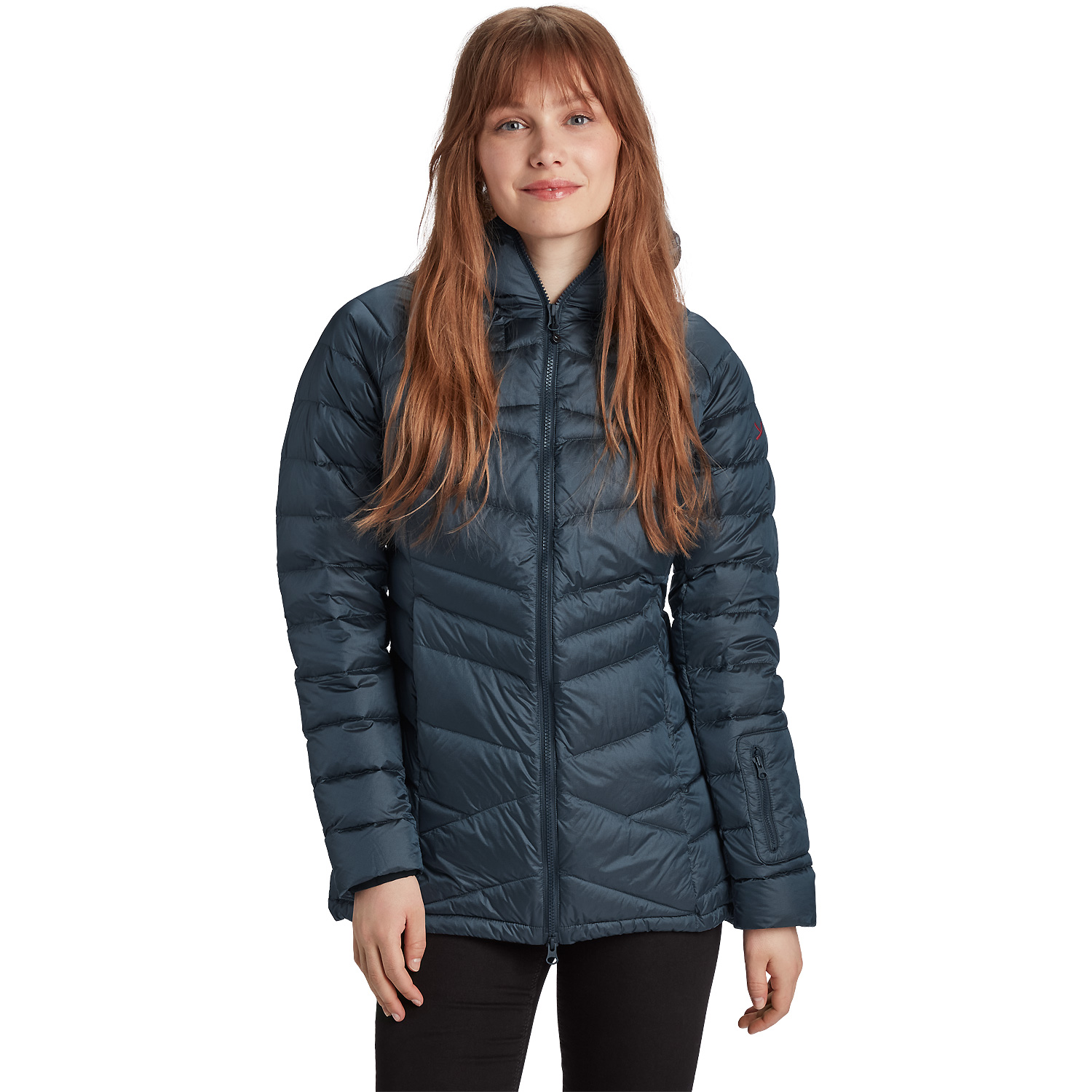 Damen Y by Nordisk Indigo WOMAN JACKET ZIP HOOD DETACHBLE INN.JACKET M916 42 Jacke