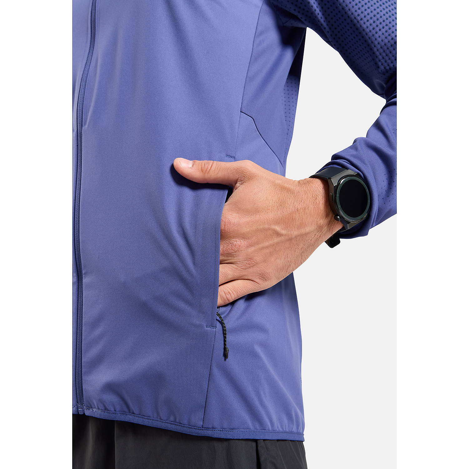 Herren Odlo Blau ZEROWEIGHT WARM HYBRID Jacke