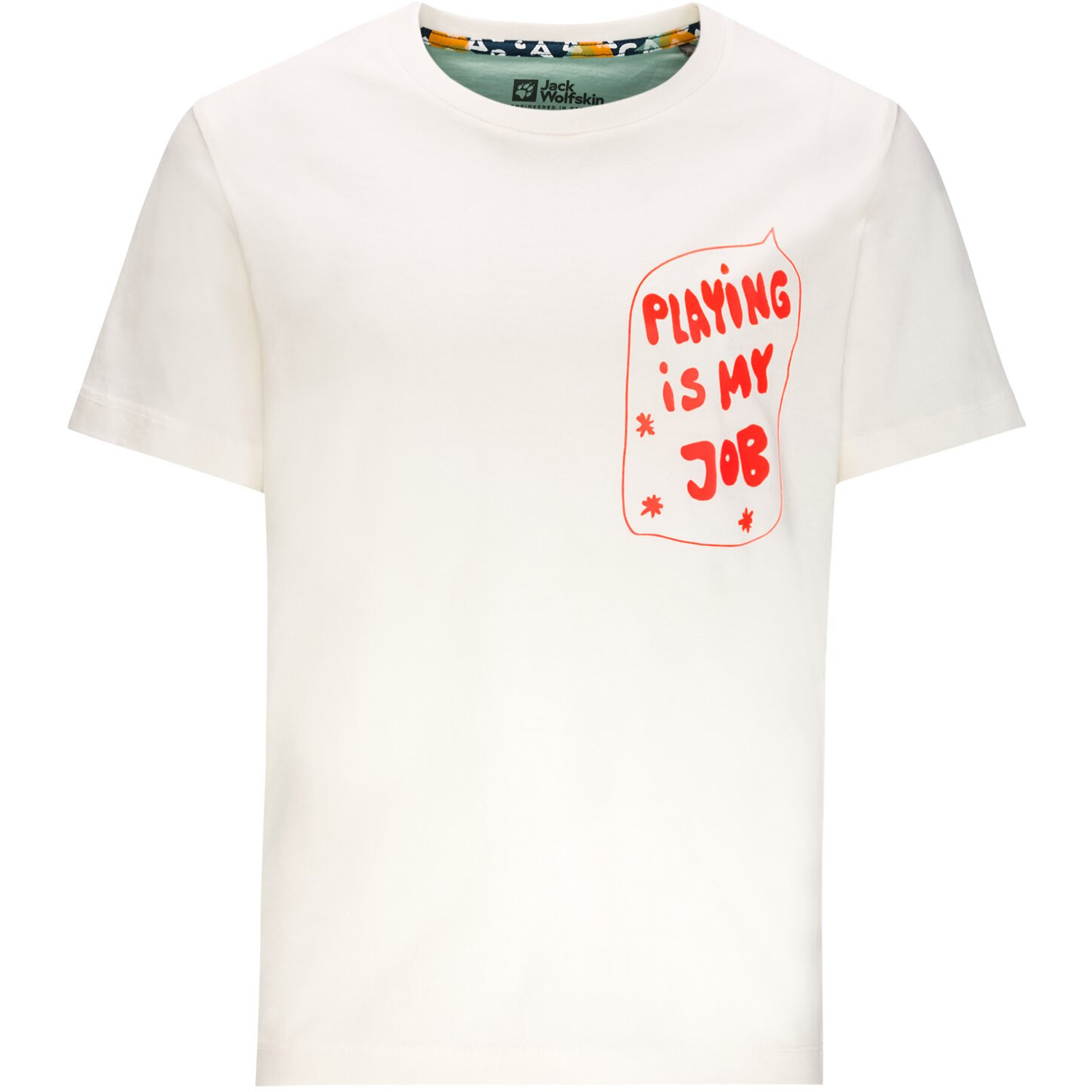 Kinder Jack Wolfskin Weiß VILLI T K Shirt
