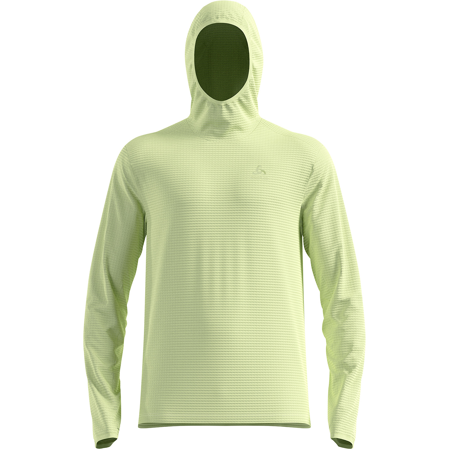 Herren Odlo Hellgrün ESSENTIAL THERMAL Kapuzensweat