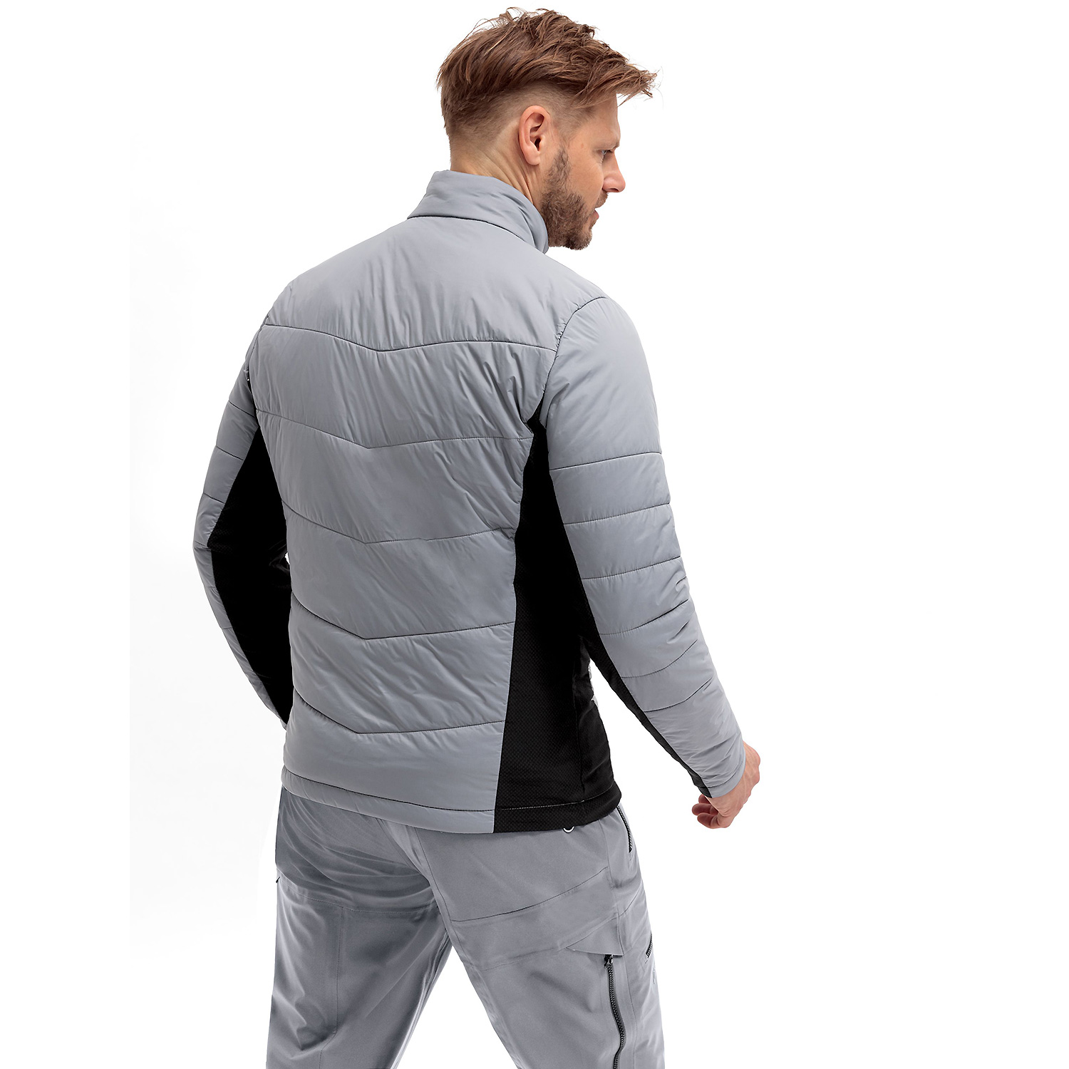 Herren Maier Sports Grau Marsicano Hyb Jacke