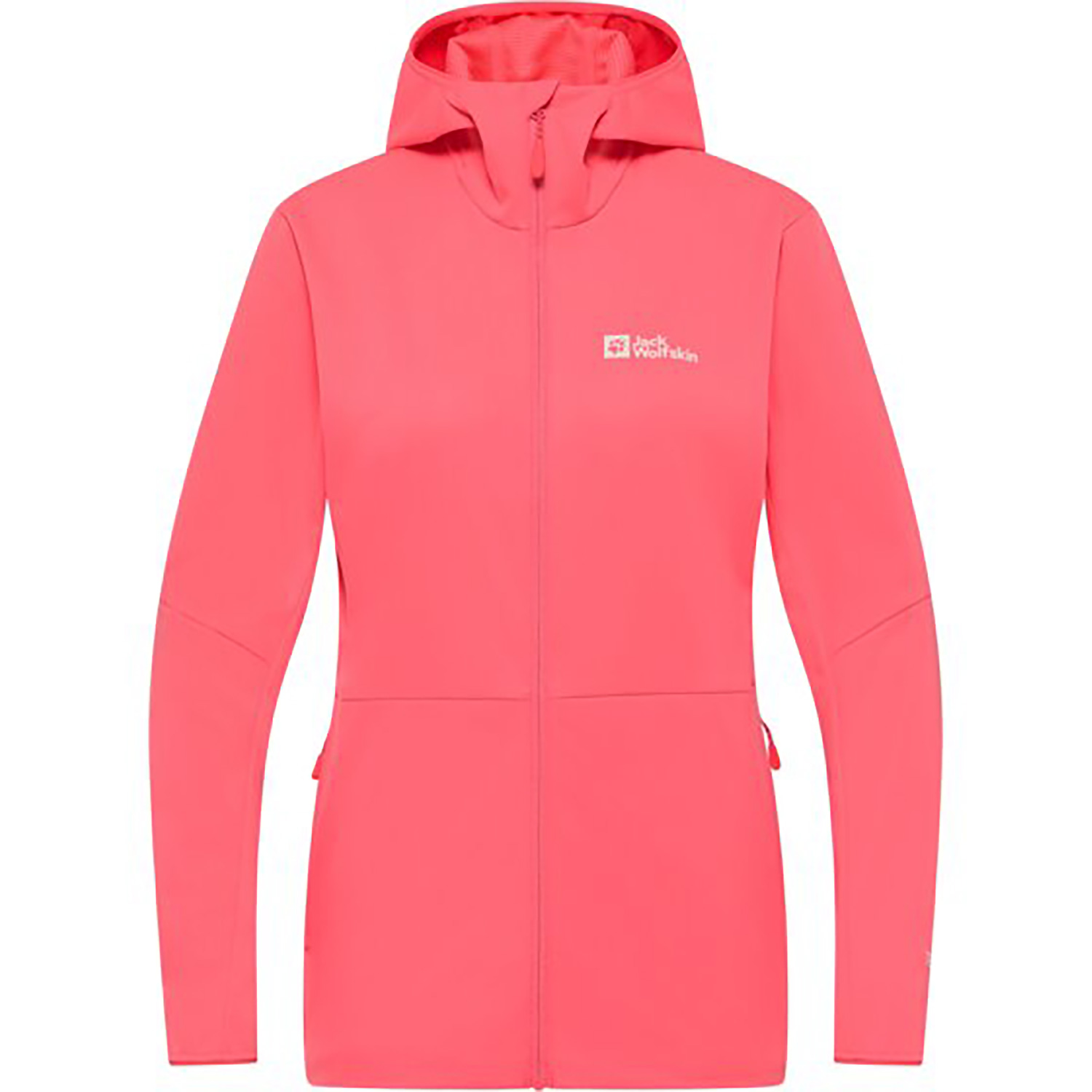 Damen Jack Wolfskin Lachs FELDBERG HOODY W J0141 S Funktionsjacke