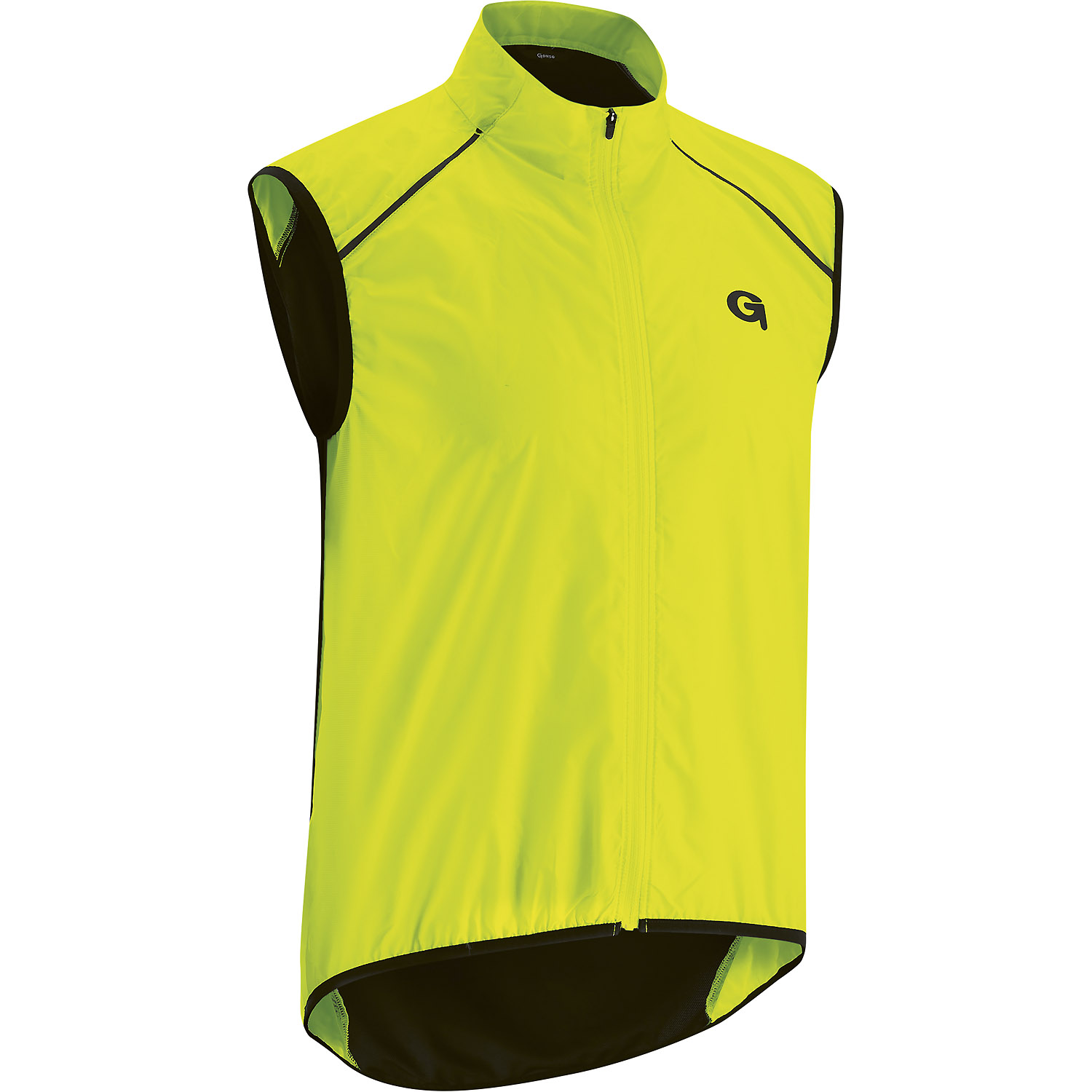 Herren Gonso Gelb Neon Vest Hemd