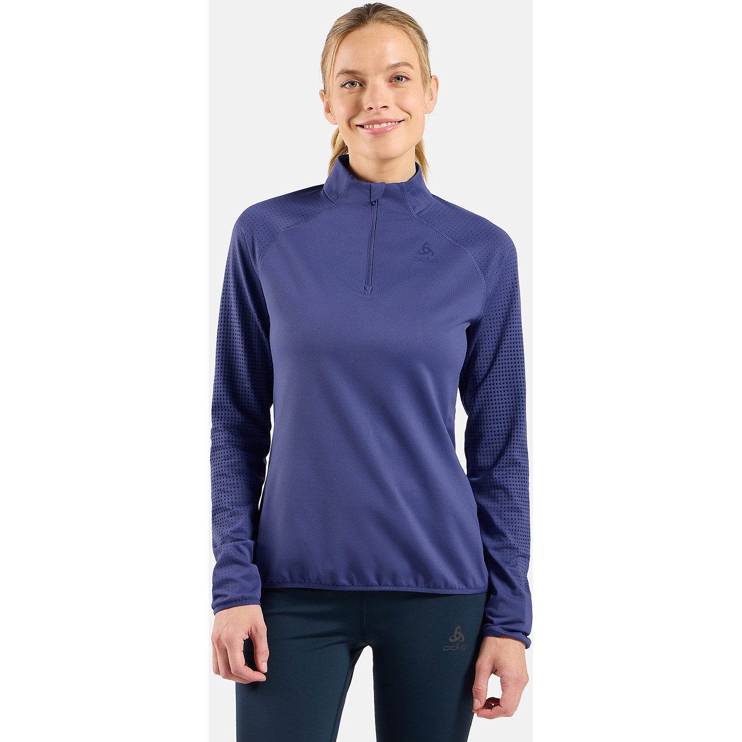Damen Odlo Blau ZEROWEIGHT WARM Pullover