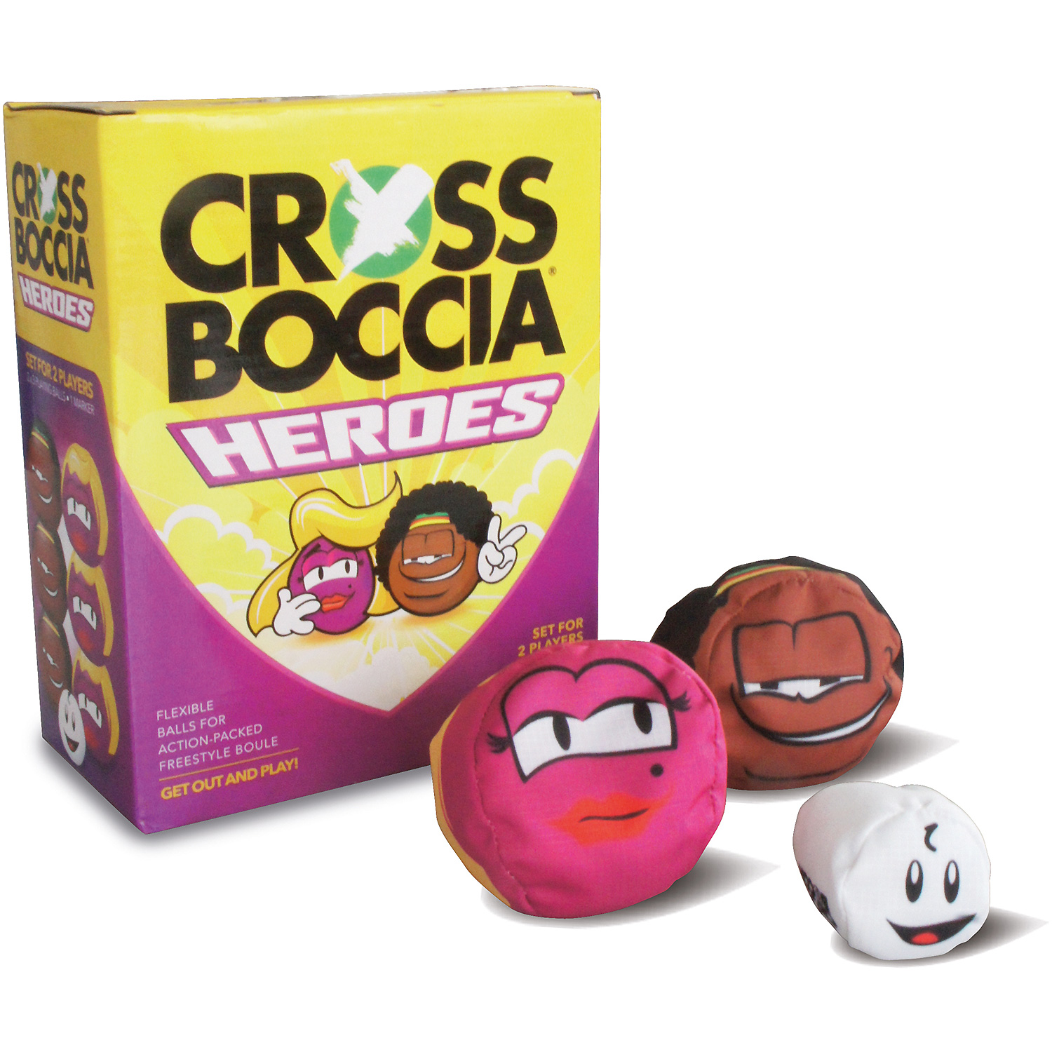 Unisex Schildkröt wie abgebildet CROSSBOCCIA-DOUBLE-PACK HEROES, Design Blond+Muffin 000 - Boccia