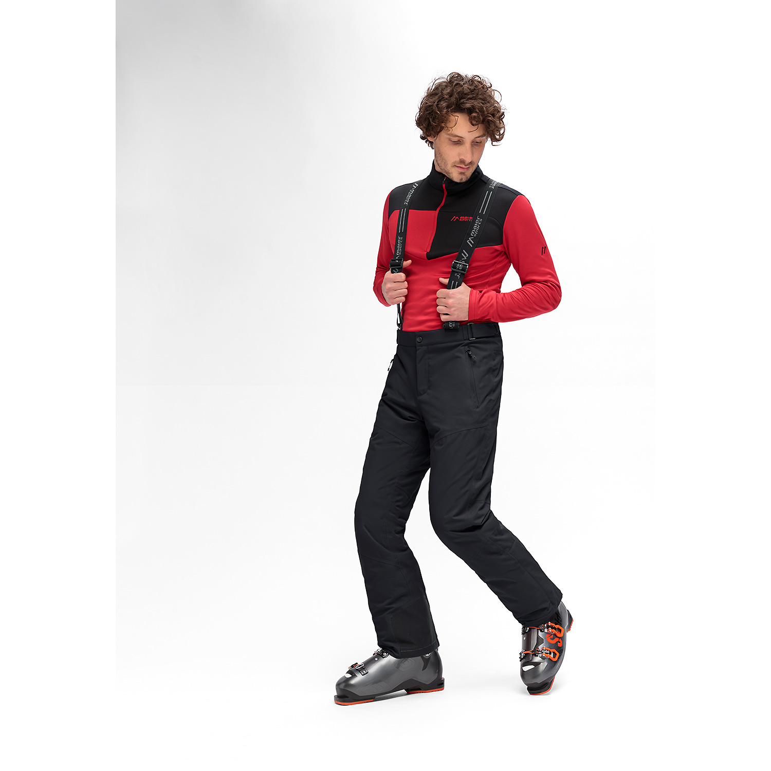 Herren Maier Sports Schwarz Anton 2.1 (lang) M10900 122 Latzhose