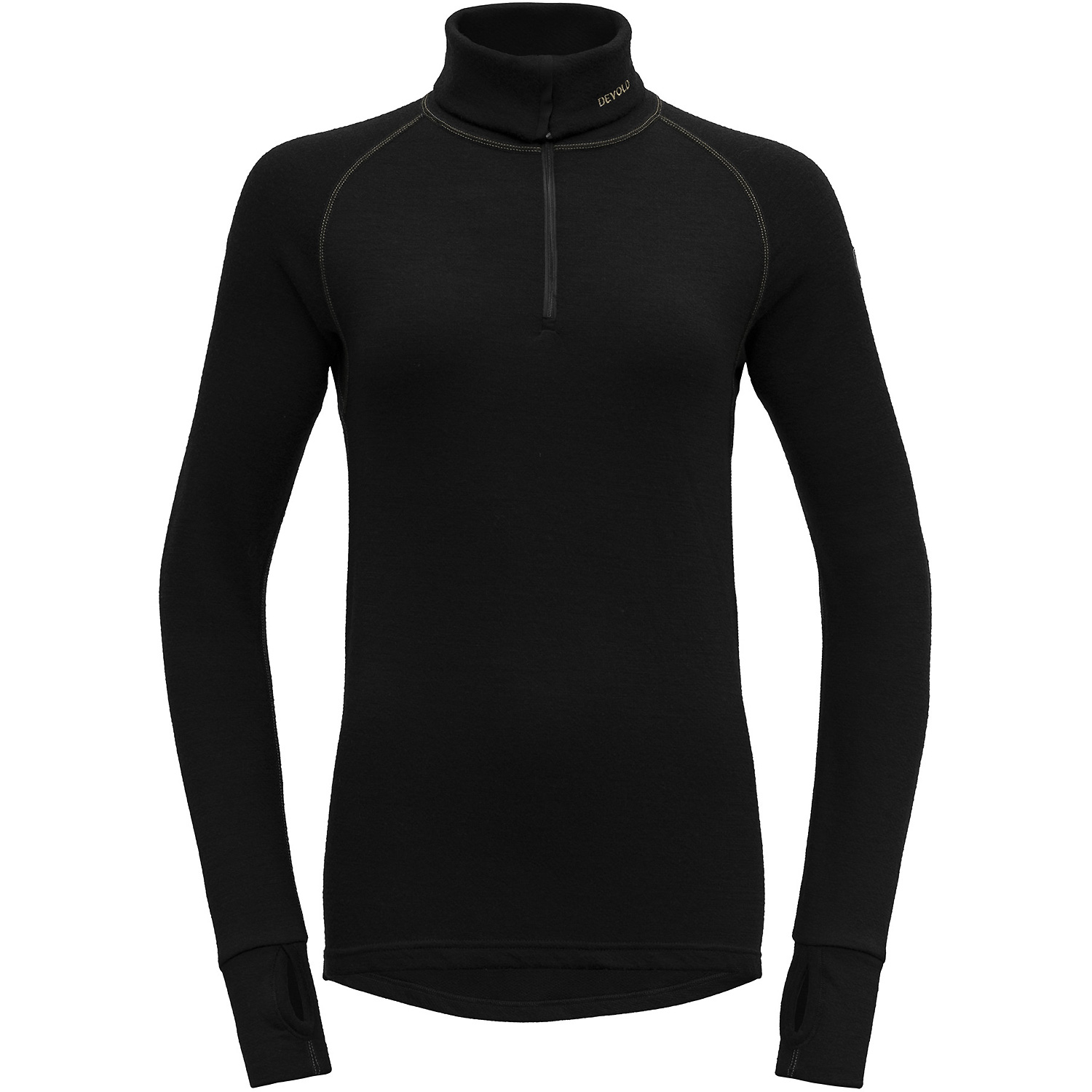 Damen Devold Schwarz EXPEDITION MERINO 235 Z.NECK WMN 950A L Unterhemd