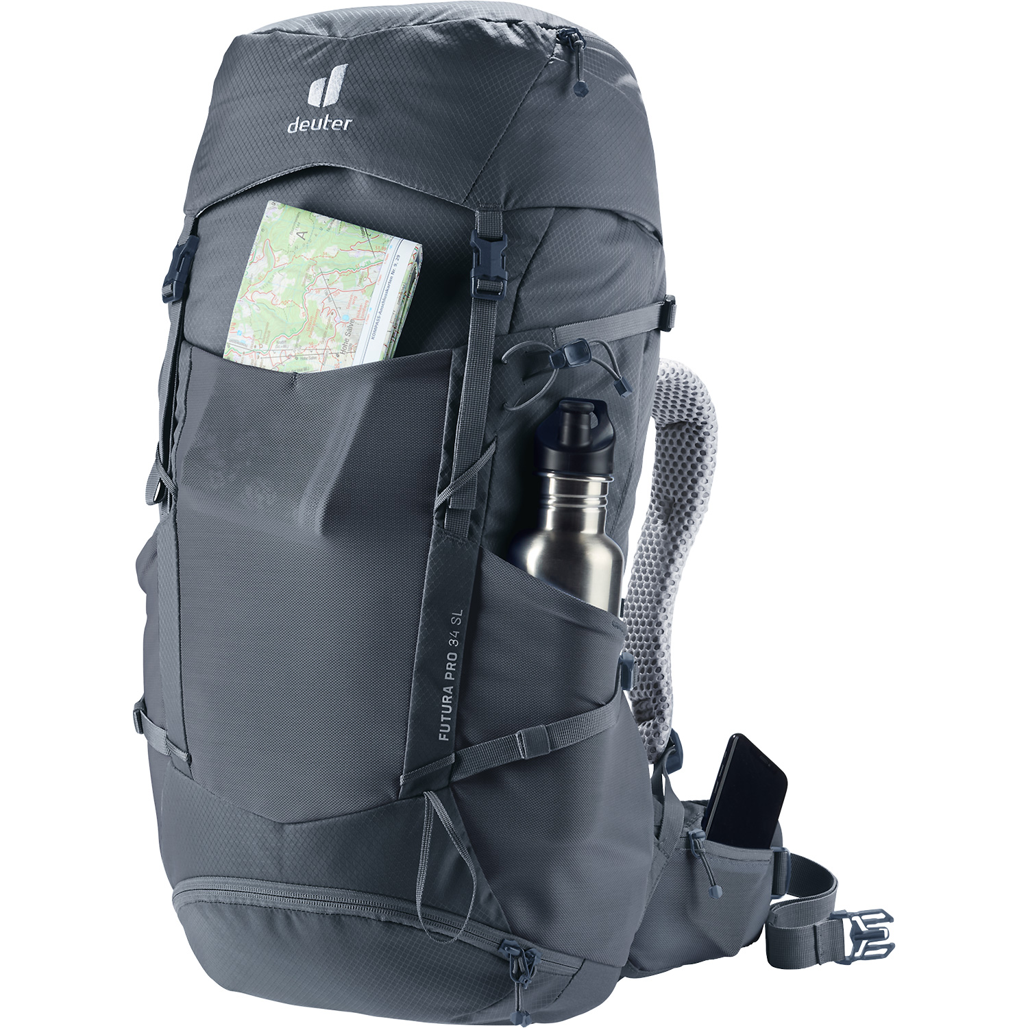 Unisex Deuter Schwarz Futura Pro 34 SL 7000 - Rucksack