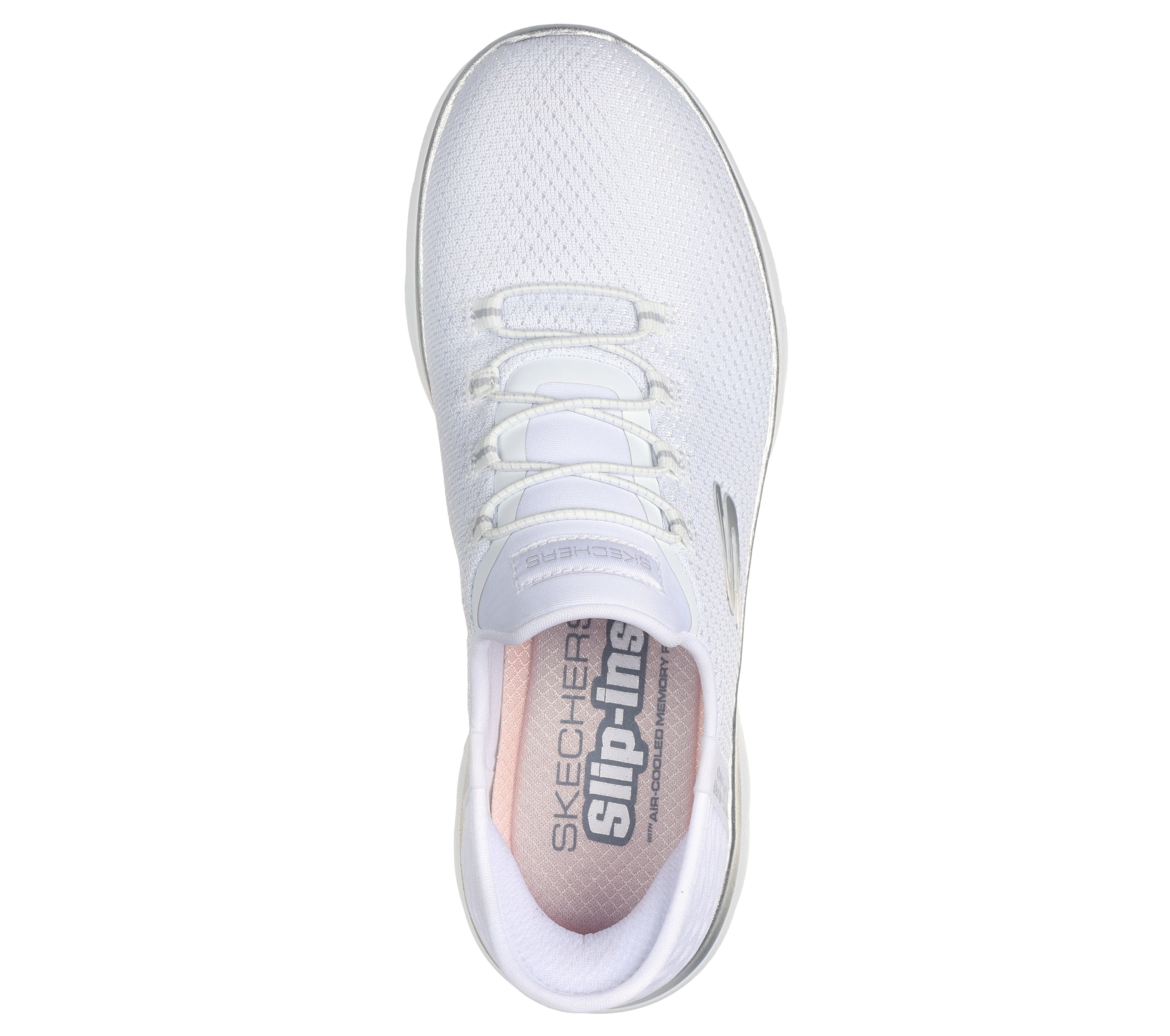 Damen Skechers Weiß MESH BUNGEE SLIP-INS W  AIR-COOLED WSL 41 Slipper