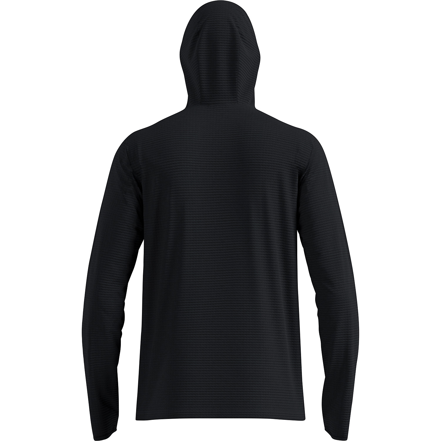Herren Odlo Schwarz ESSENTIAL THERMAL Kapuzensweat