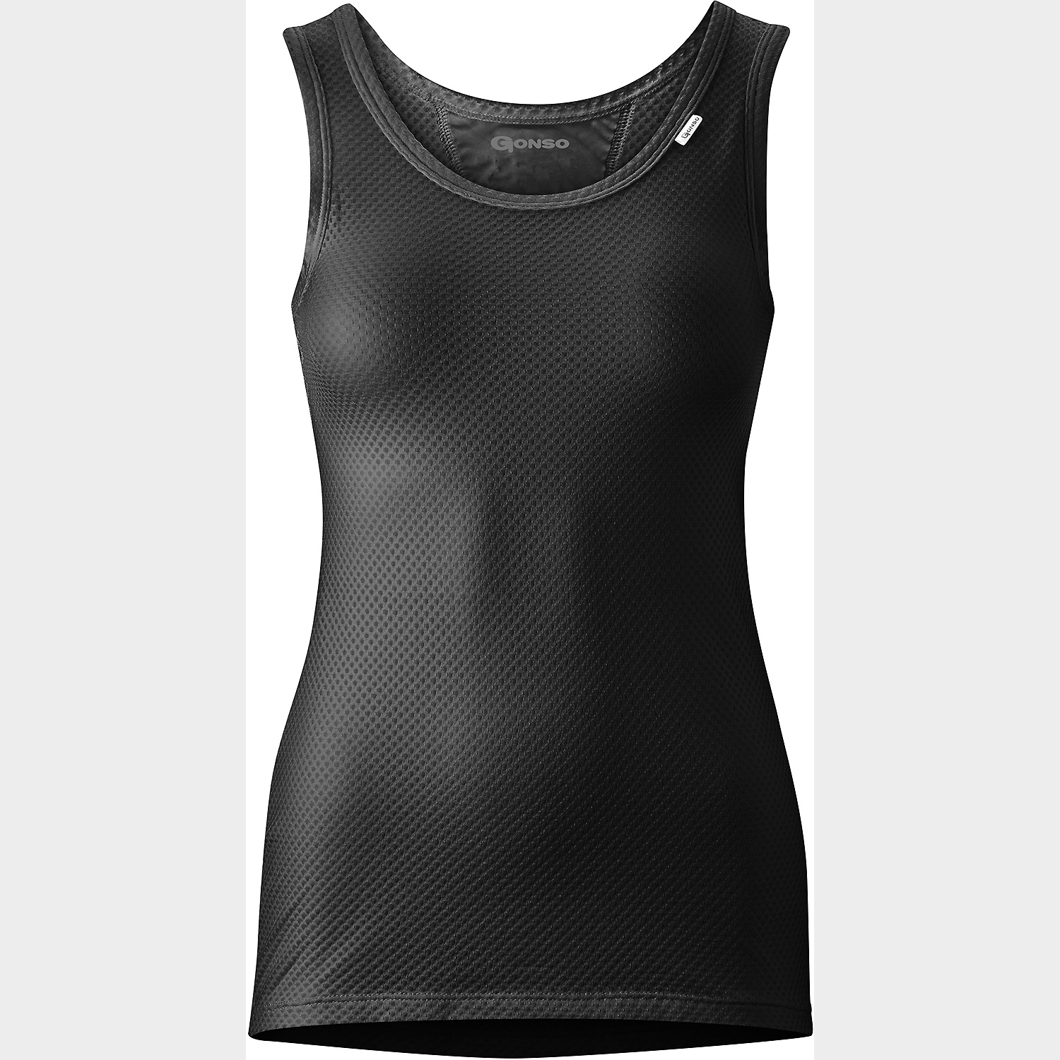 Damen Gonso Schwarz Base Shirt Sleeveless W Short