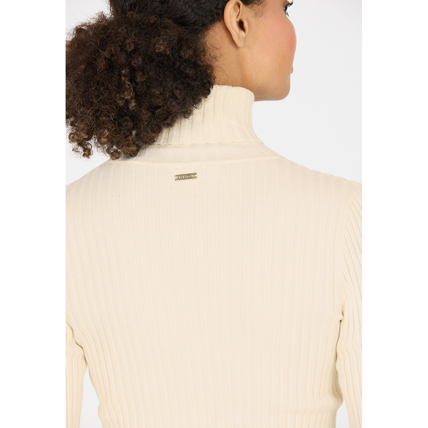 Damen Athlecia Dunkeloliv Jelina W Ribbed Turtleneck 1145 46 Shirt