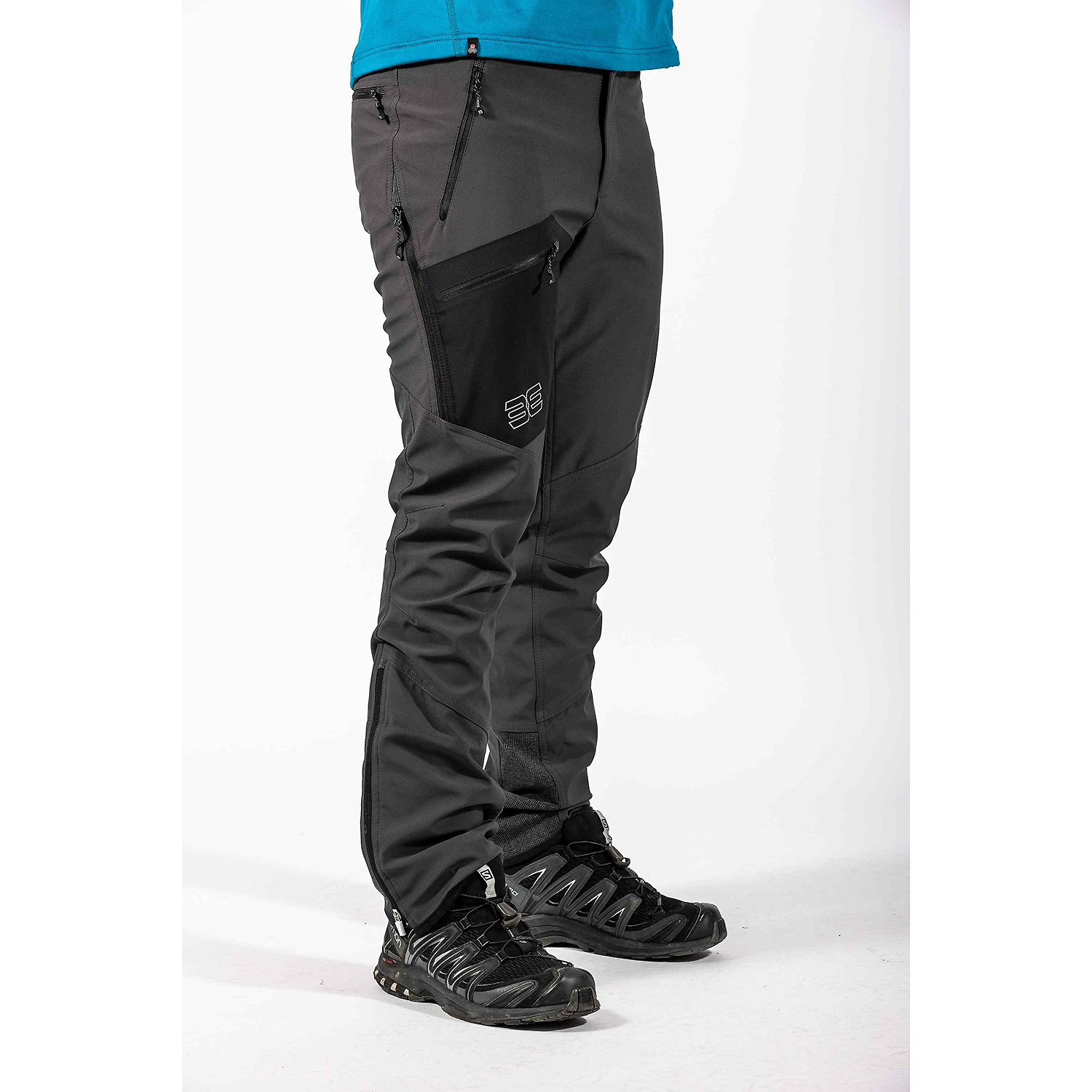 Herren Maul Sport Dunkelgrau Donnersberg II-Megastretchflee 4501 58 Schlupfjacke