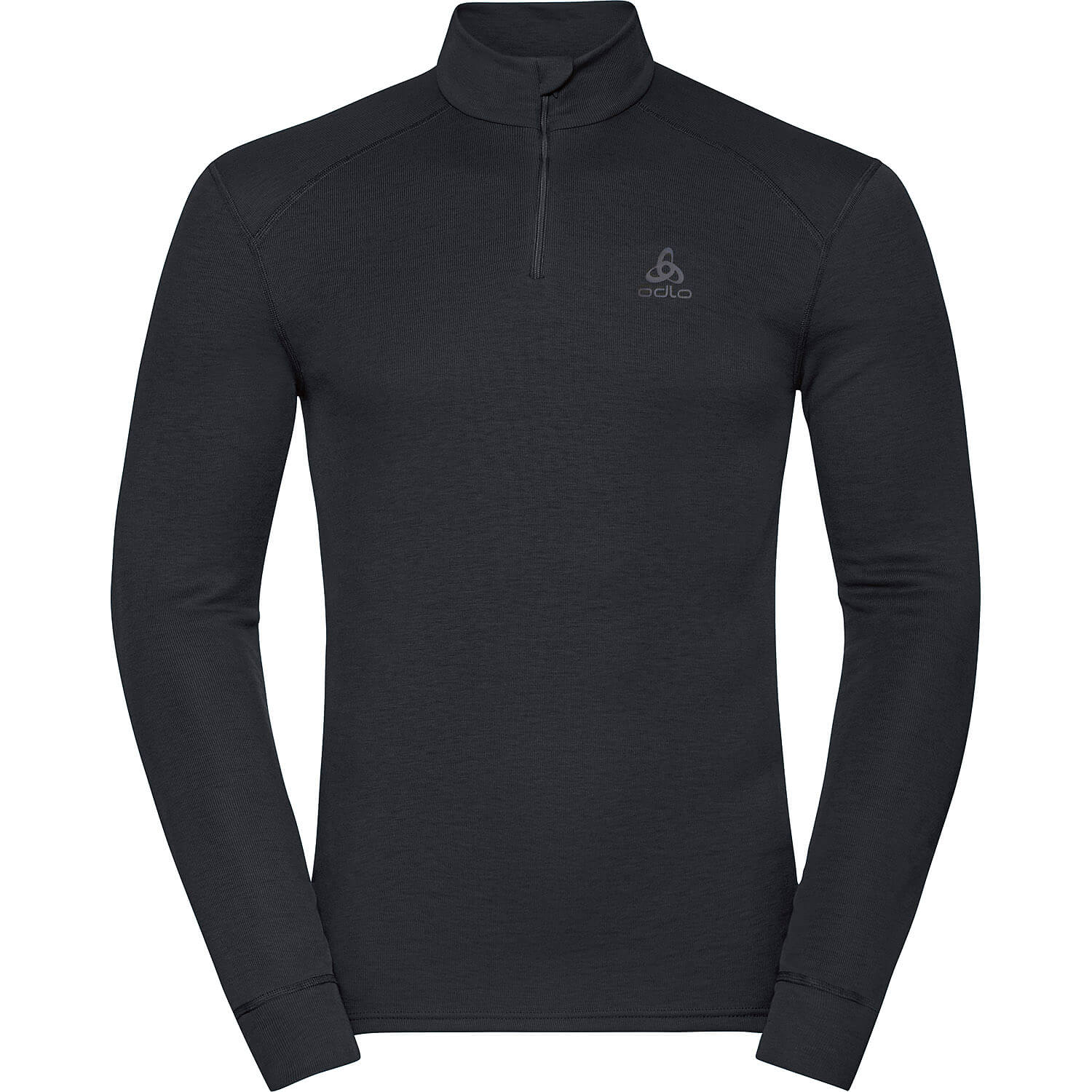 Herren Odlo Schwarz BL TOP Turtle neck l/s half zi 10000 XXL Unterhemd