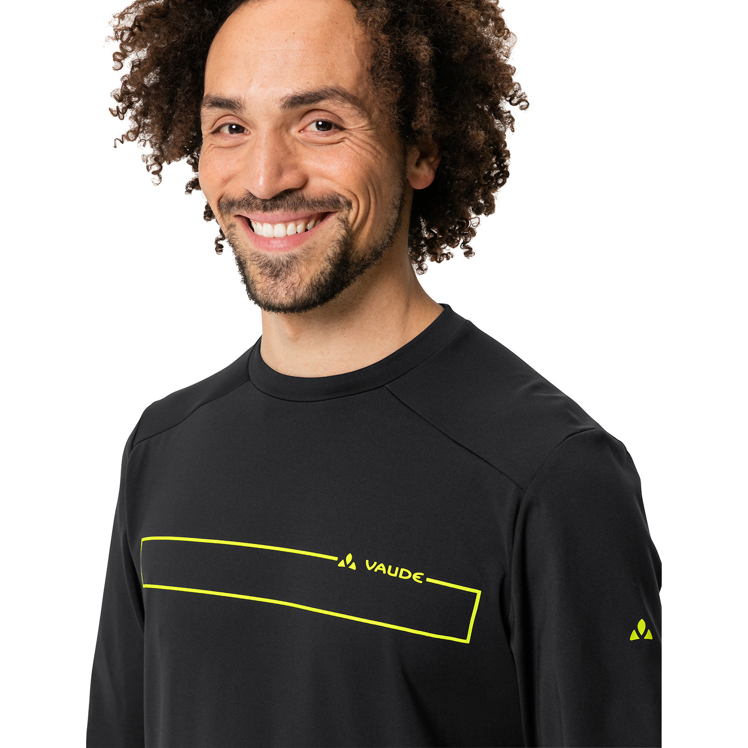 Herren VauDe Schwarz Me Qimsa LS Shirt 010 S Kapuzensweat