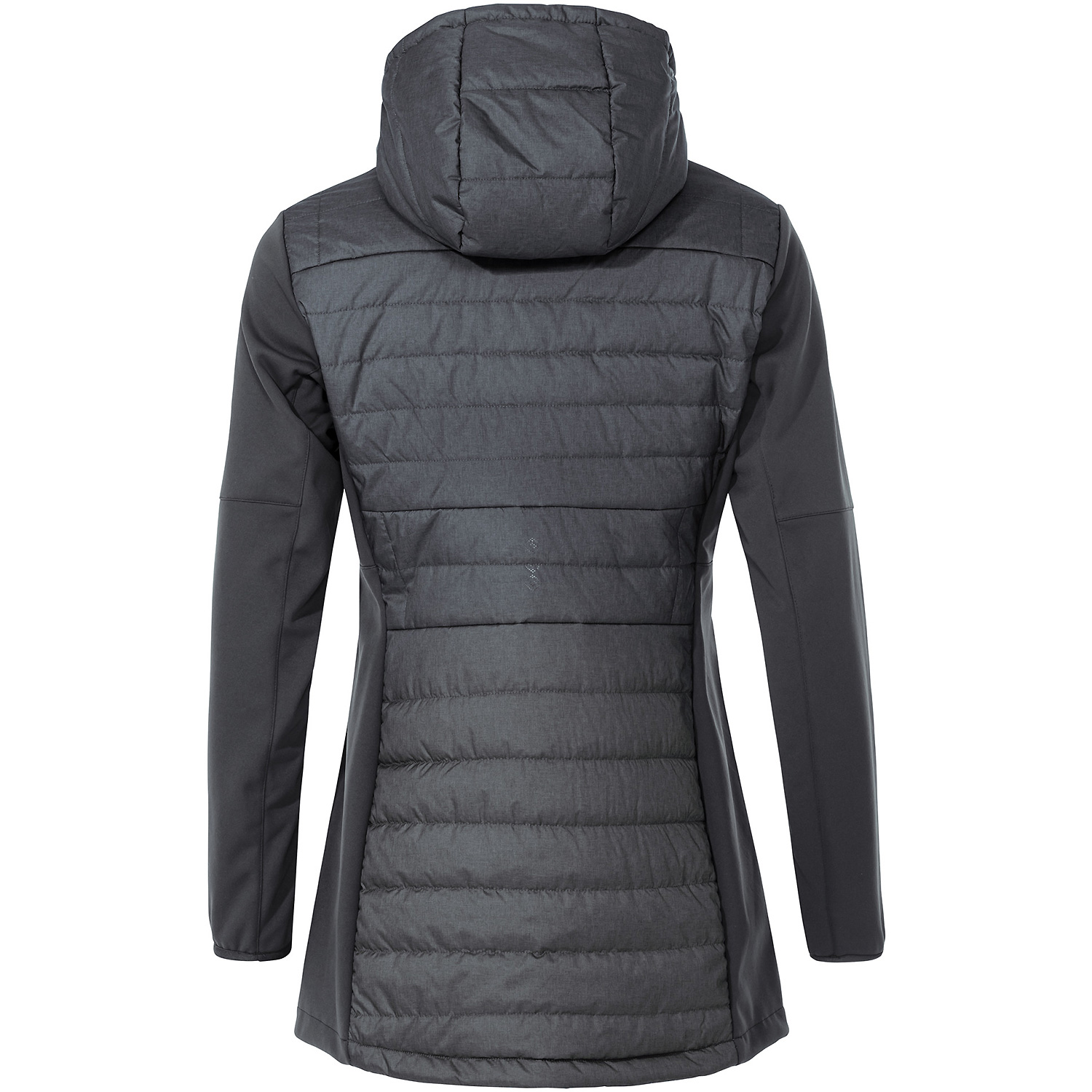 Damen VauDe Schwarz Wo Skomer Hybrid Parka Funktionsjacke