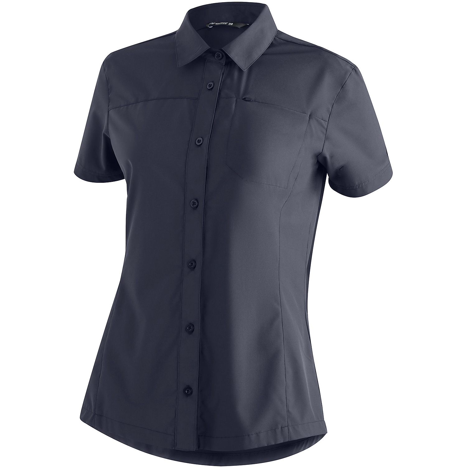Maier Sports Damen Bluse Magos S/S W | Marine | 40 | 11005822_3272_40