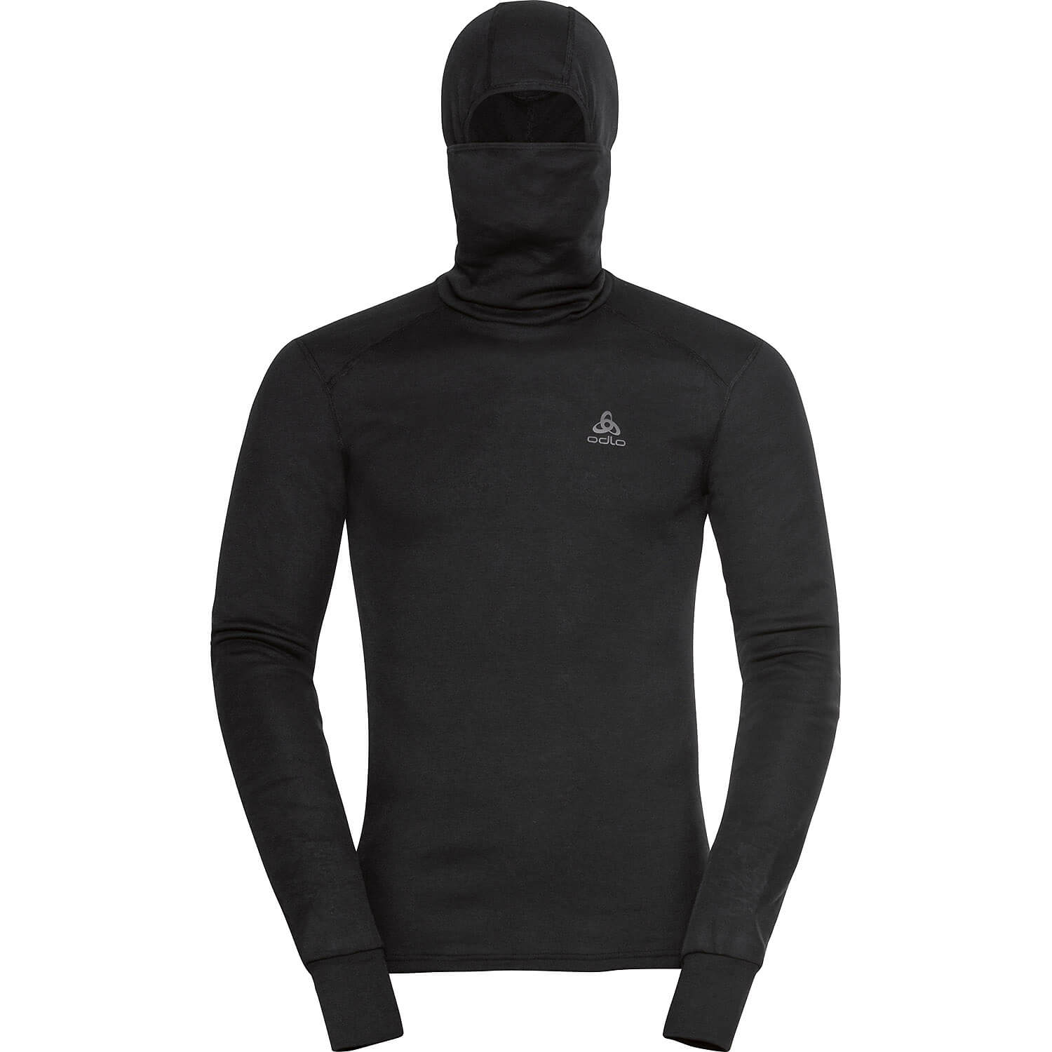 Herren Odlo Schwarz BL TOP facemask l/s ACTIVE WAR 15000 XL Unterhemd