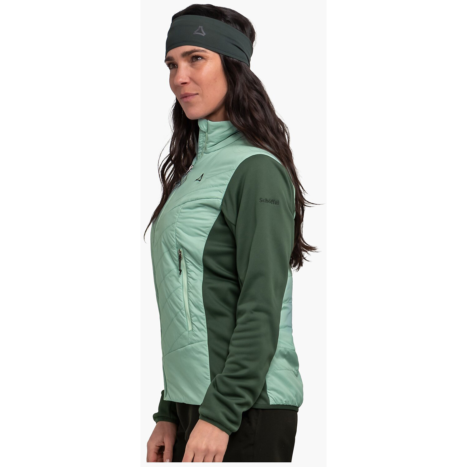 Damen Schöffel Tannengrün Hybrid Jk Style Cascata WMS 6305 46 Unterjacke