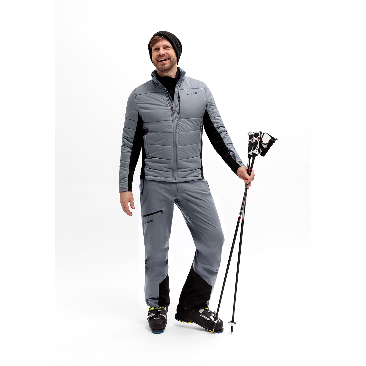 Herren Maier Sports Grau Marsicano Hyb Jacke