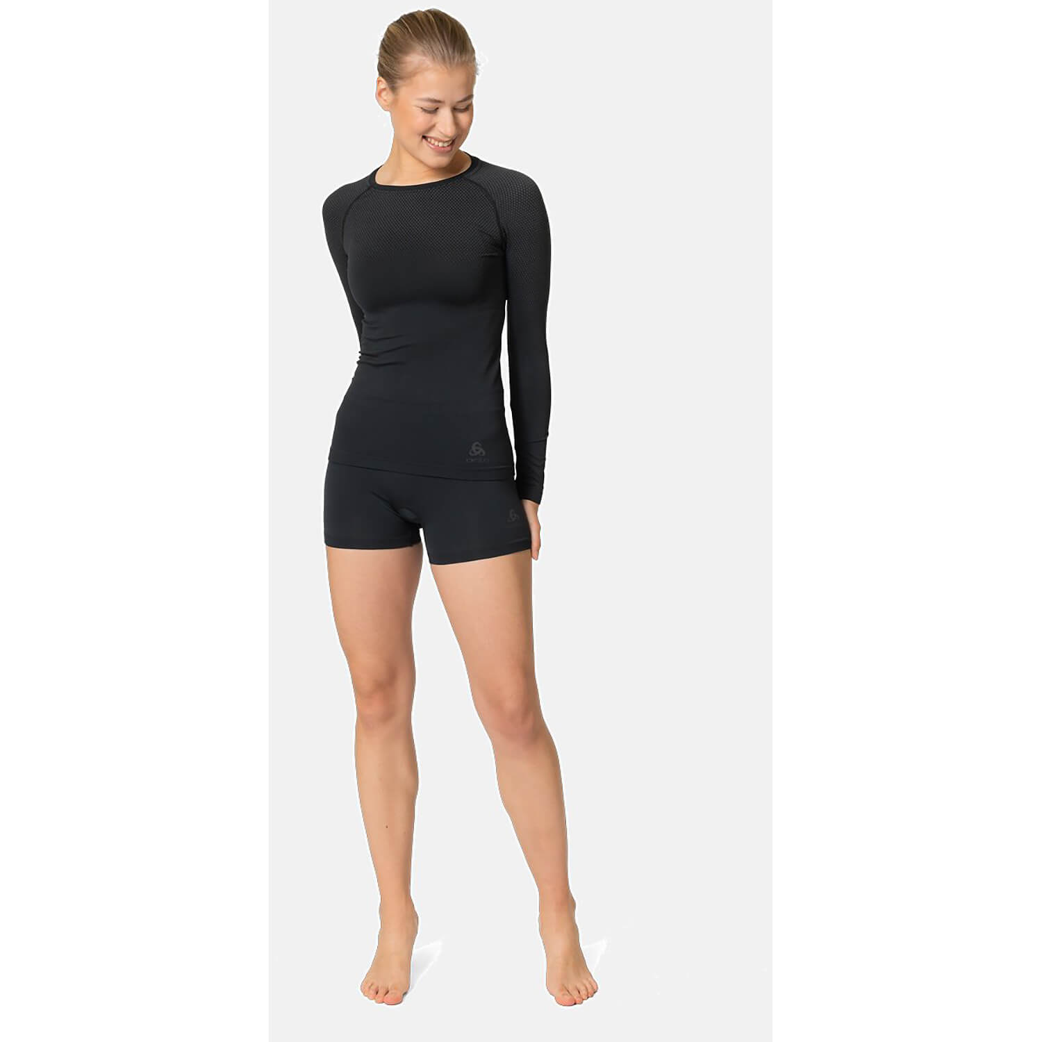 Damen Odlo Schwarz PERFORMANCE LIGHT 15000 M Unterhemd