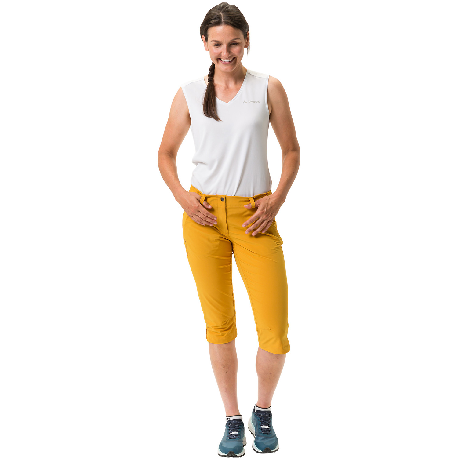 Damen VauDe Senf Wo Skomer Capri 317 38 Caprihose