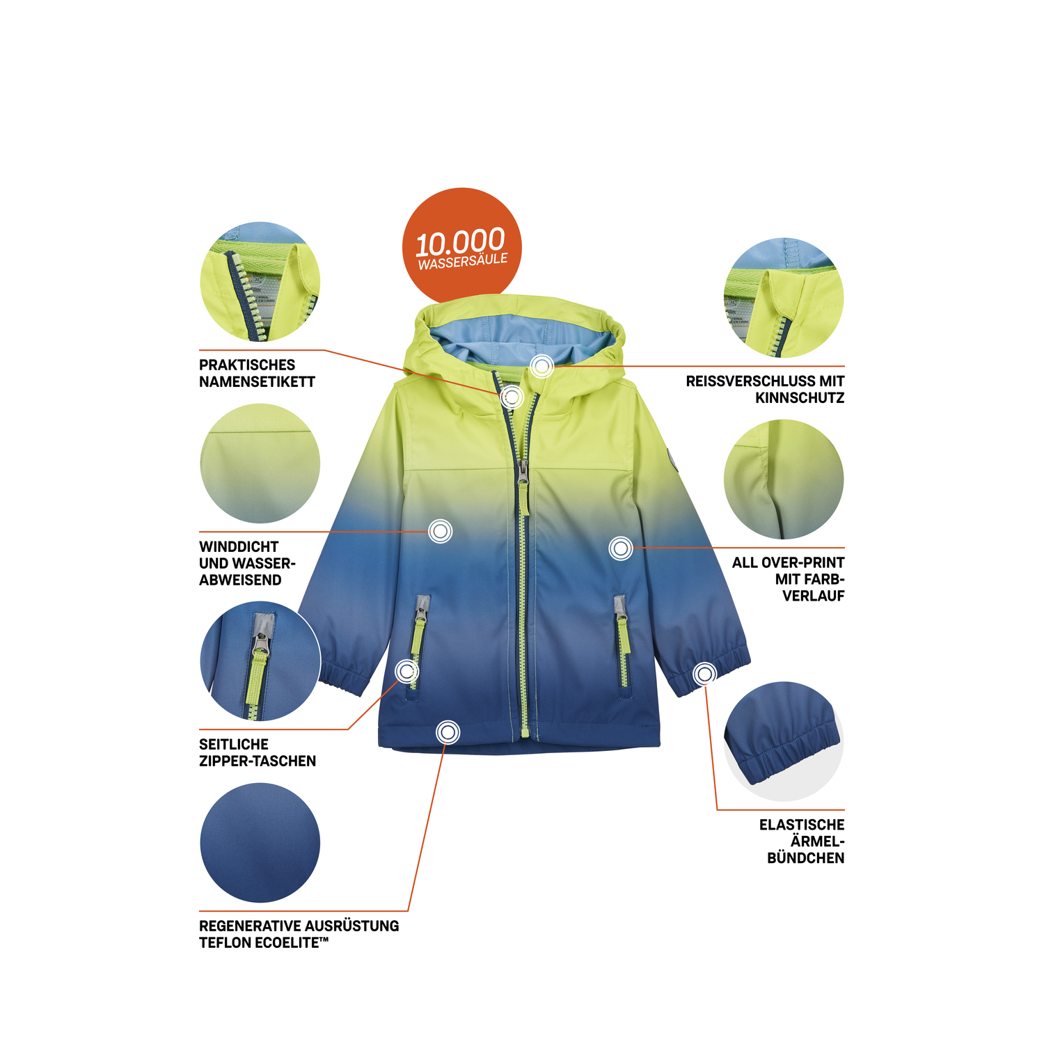 Minis first instinct by killtec Grün FIOS 5 MNS SFTSHLL JCKT 00726 110/6 Funktionsjacke