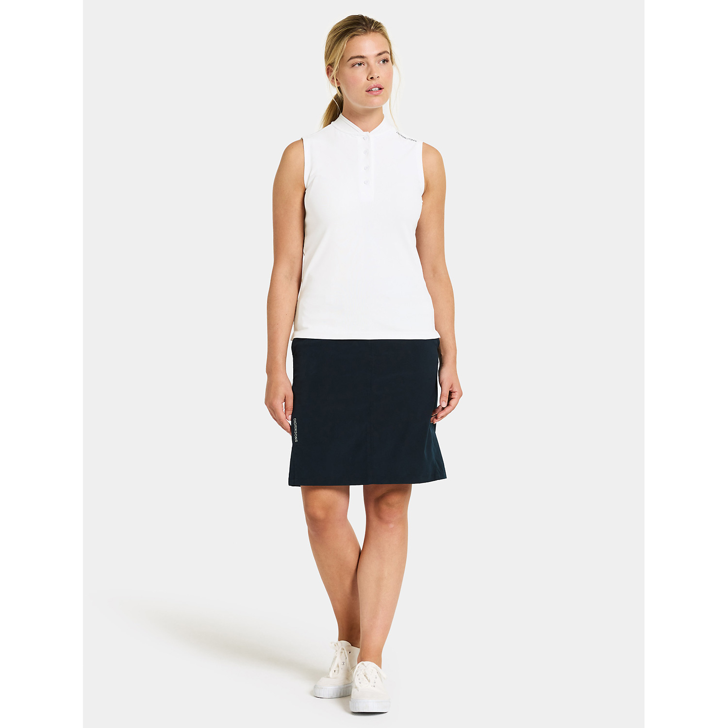 Damen Didriksons Weiß Poloshirt