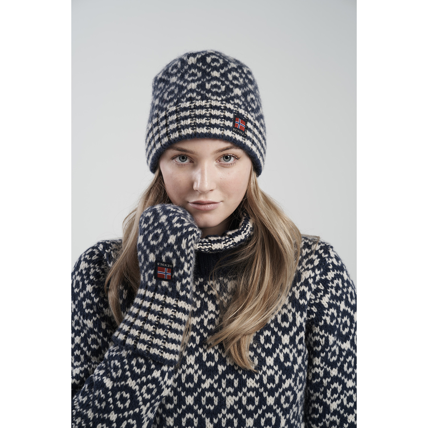 Damen Devold Marine SVALBARD WOOL MITTEN Handschuh