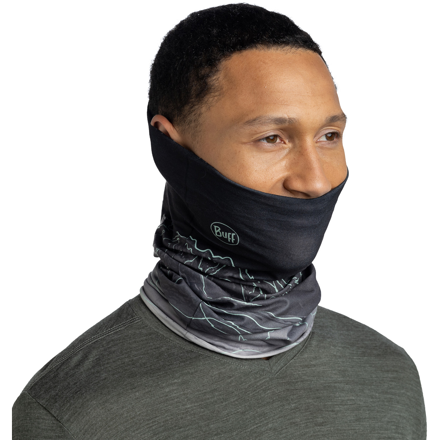 Herren Buff Schwarz Original EcoStretch Schal