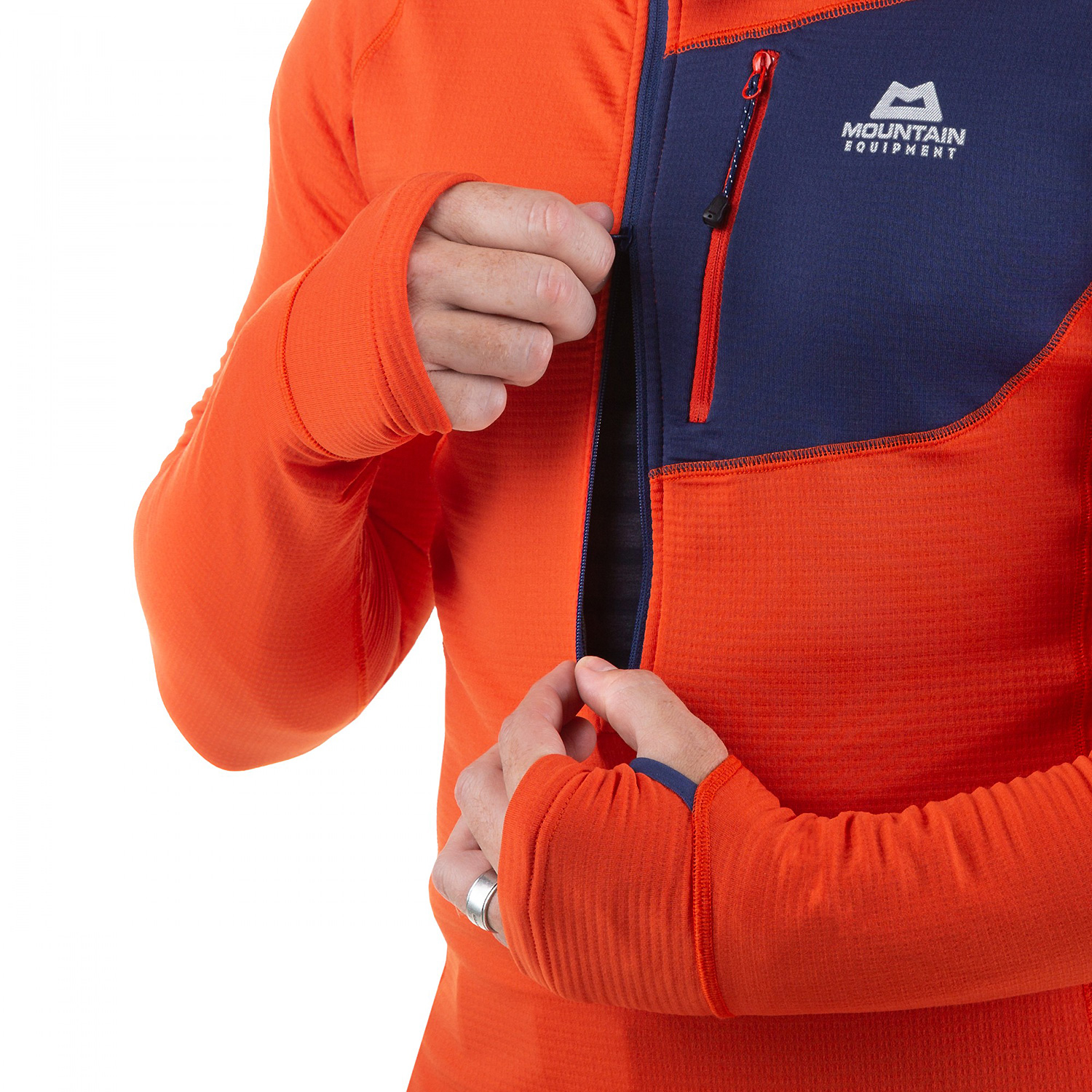 Herren Mountain Equipment Dunkelorange