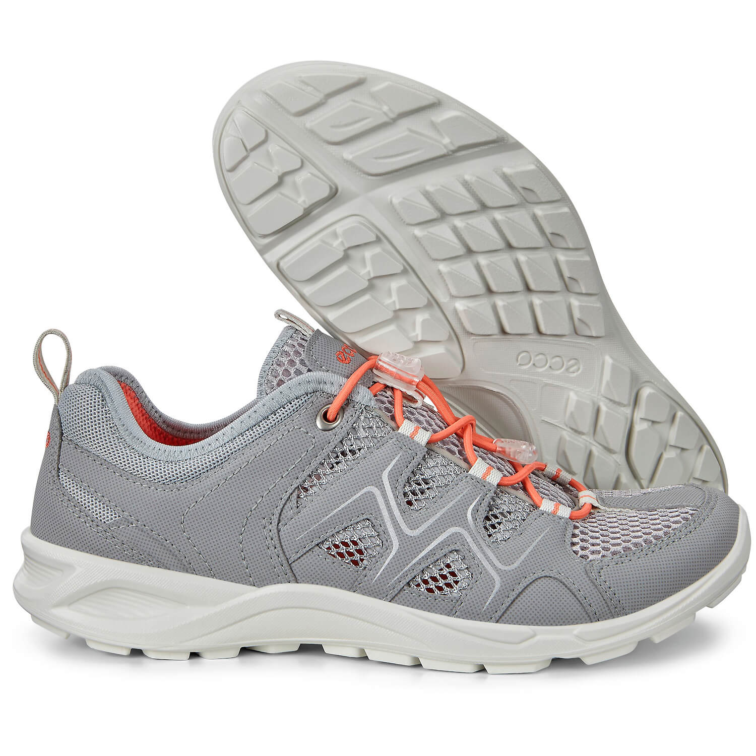 Damen Ecco Grau MICROFIN 0701 S Flossen