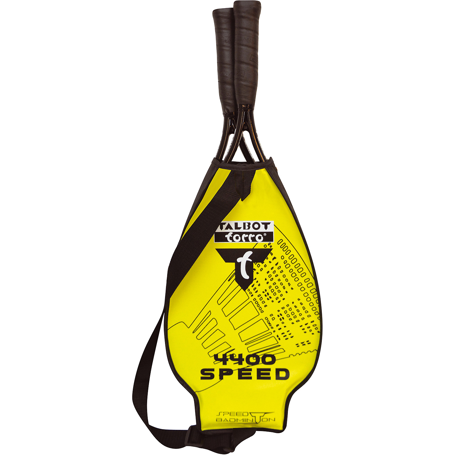 Unisex TABLBOT-TORRO wie abgebildet Speedbadminton Set SPEED 4400 im 3/4 Bag black/yellow, 000 -