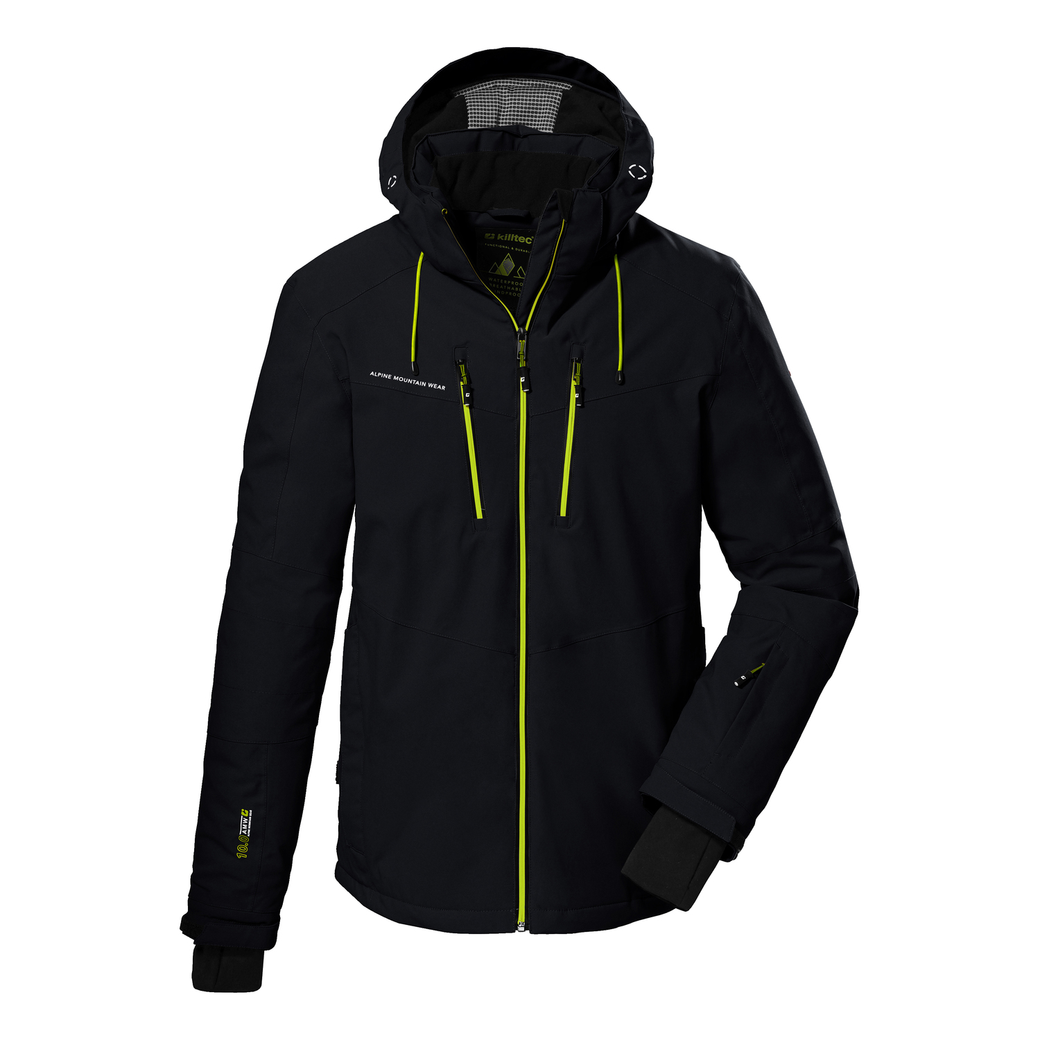 Herren killtec Schwarz KSW 44 MN SKI JCKT 00200 4XL Funktionsjacke