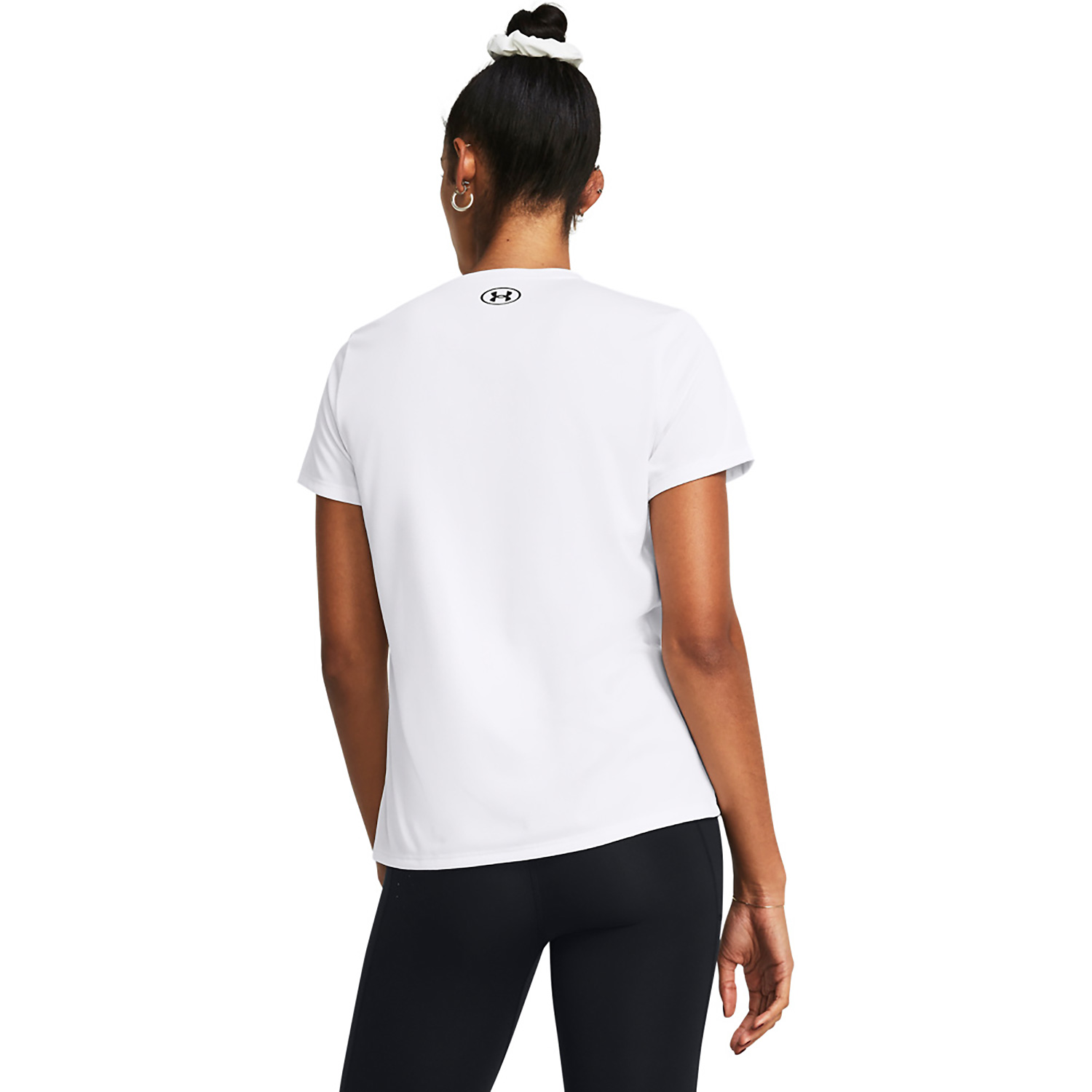 Herren Under Armour Weiß TECH SSV- SOLID 100 L Shirt