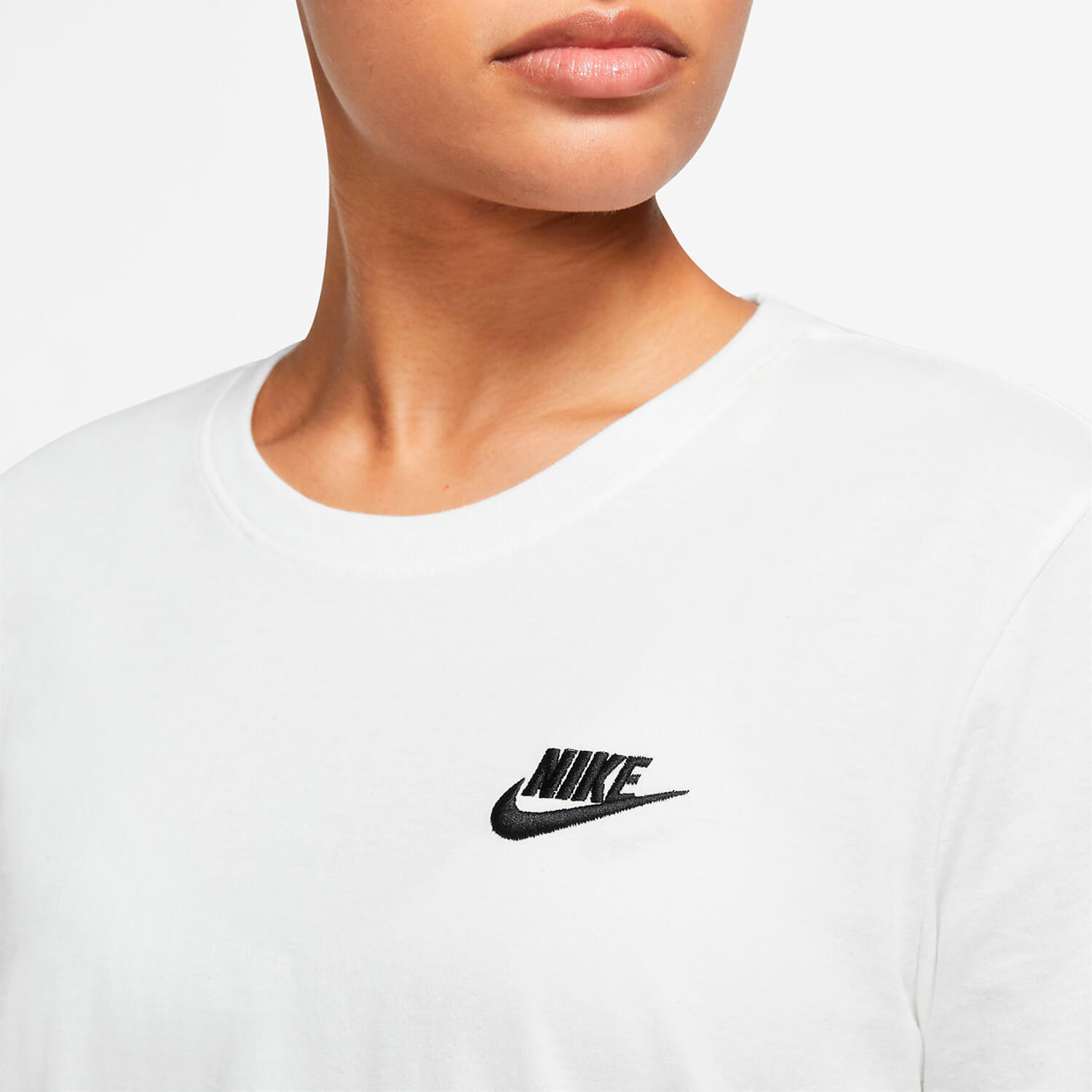 Damen Nike Weiß W NK DF TEE SWOOSH 010 XS Shirt